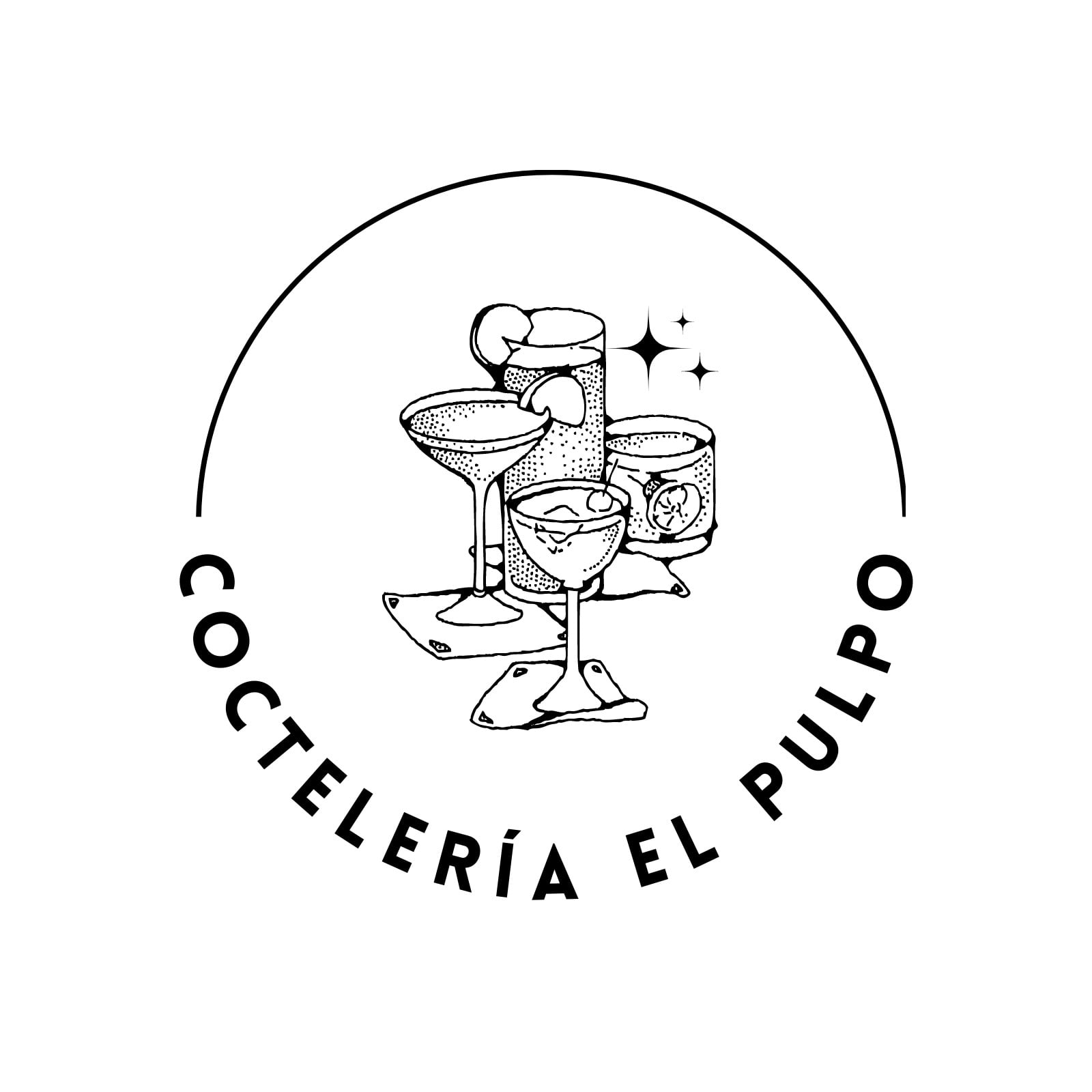 logo marca restaurante bar minimalista elegante negro