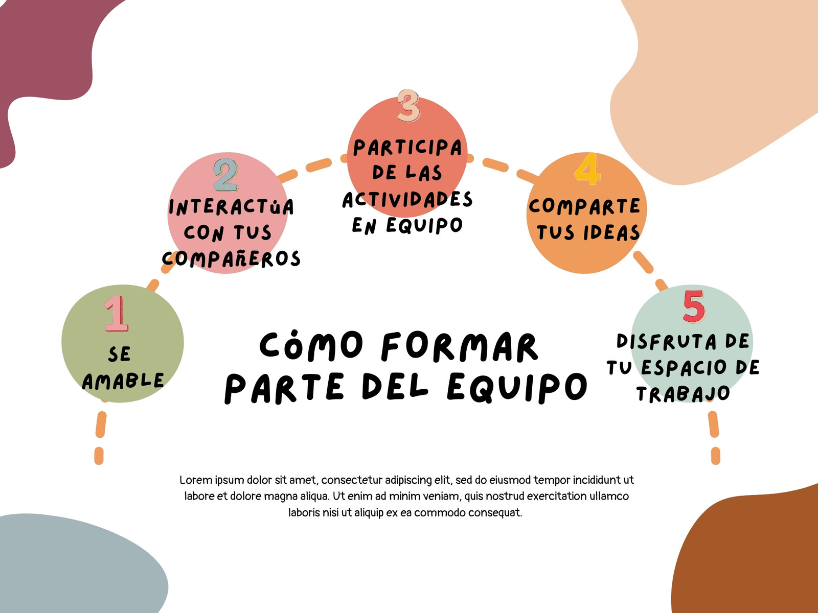 Gráfico equipo colores pasteles