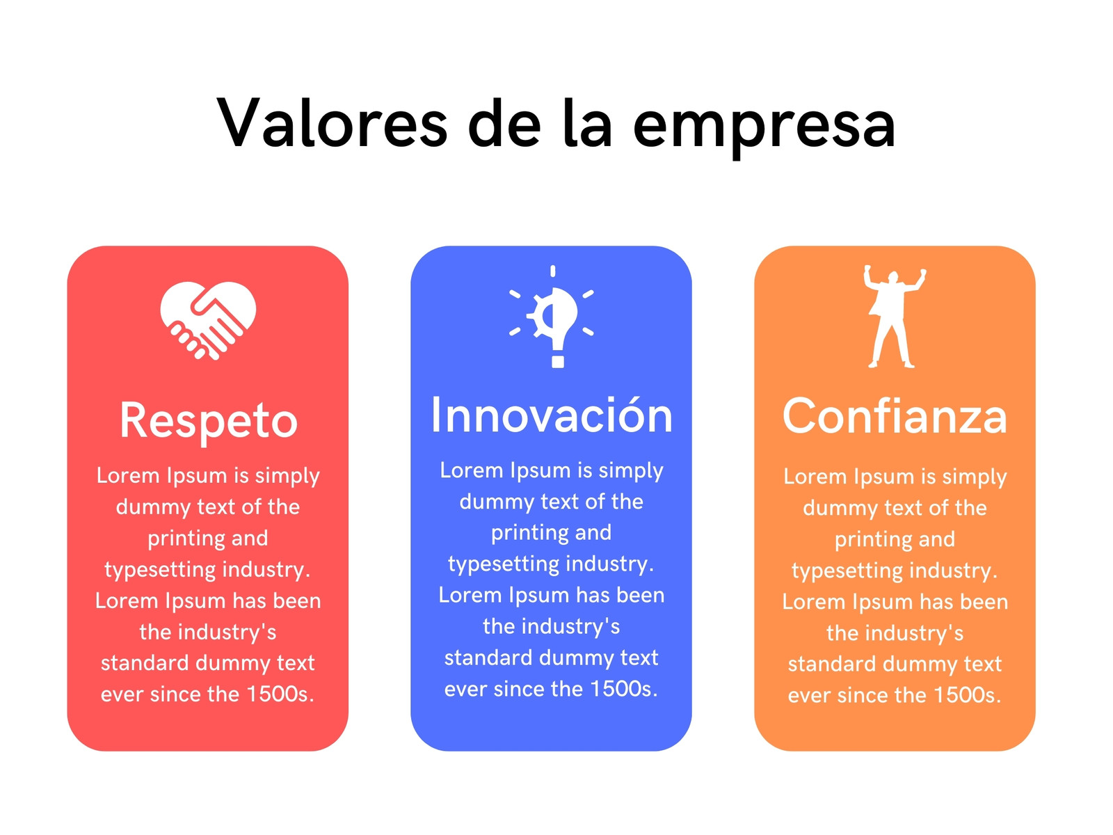 Gráfico Valores De La Empresa Corporativo Multicolor