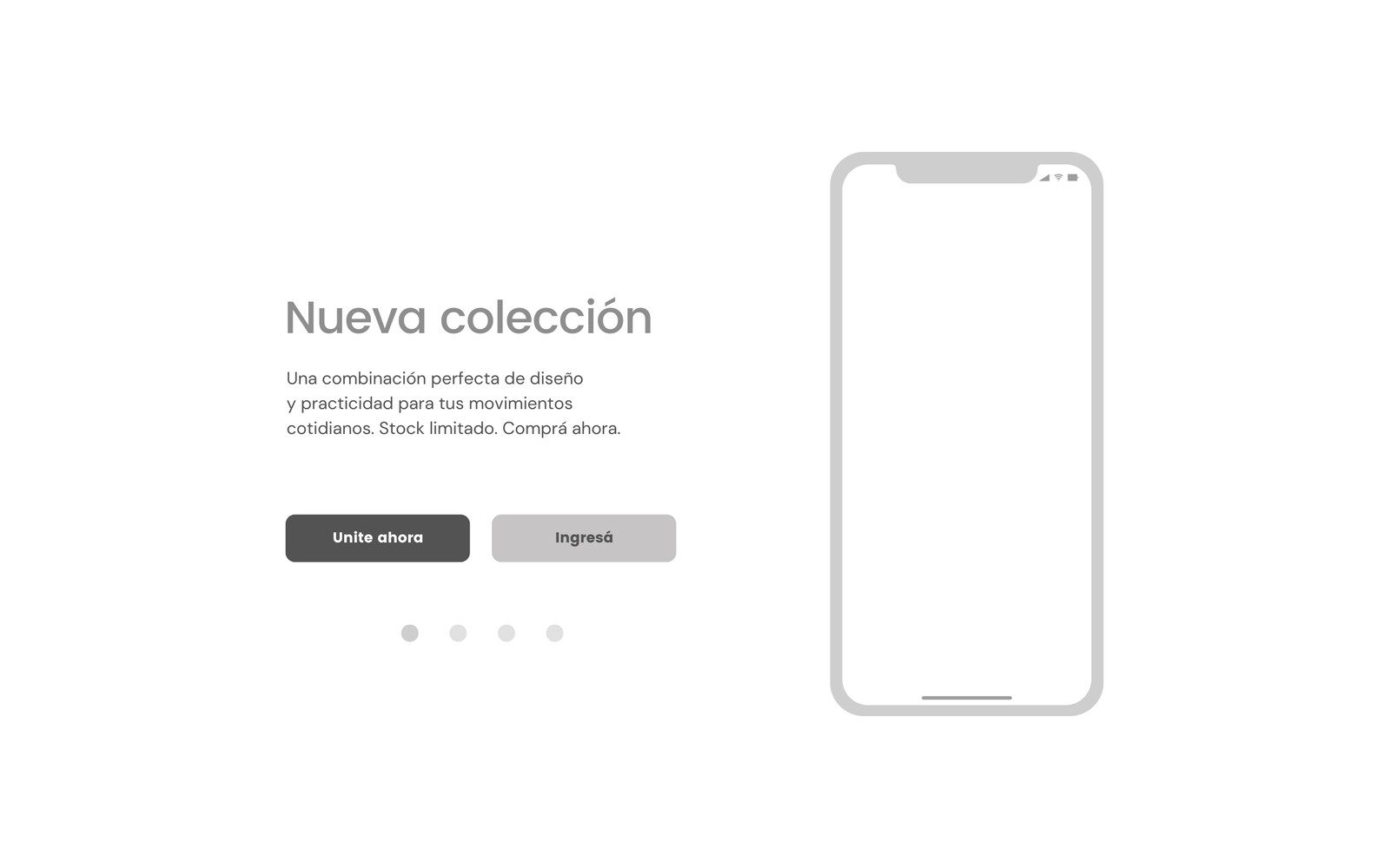 Gris Página de Integración Interfaz de Usuario de Sitio Web Prototipo de Computadora
