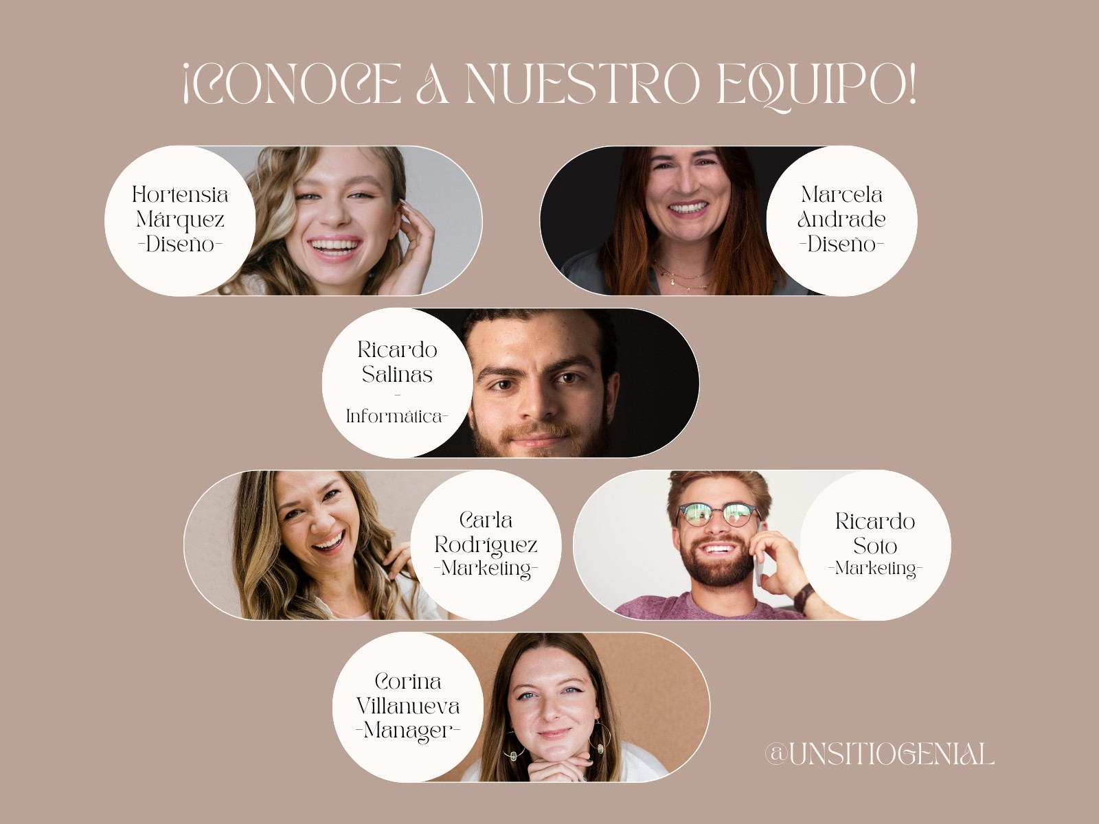 Presentación Equipo Minimalista Beige