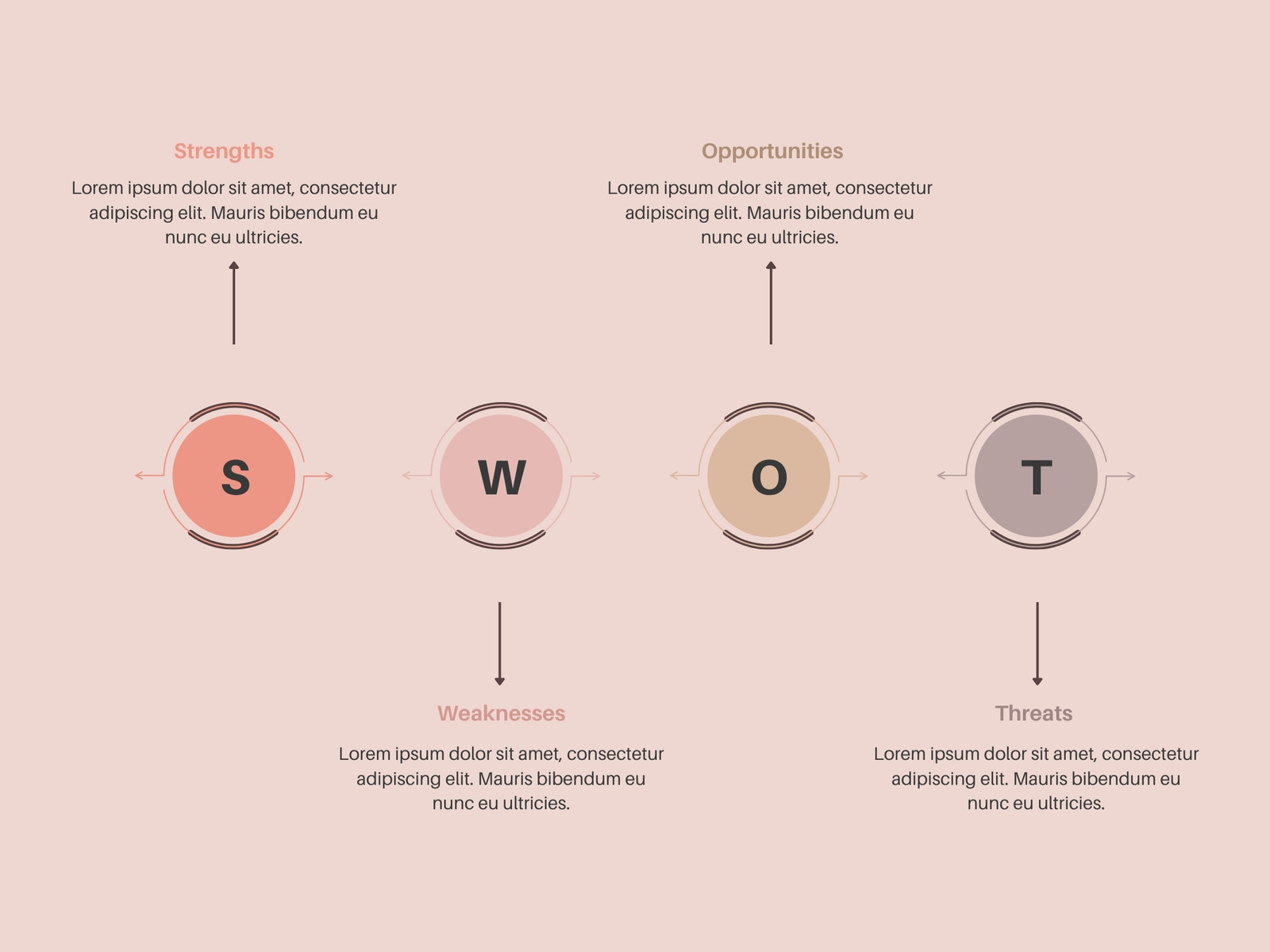 Colorful SWOT Analysis Infographic Graph