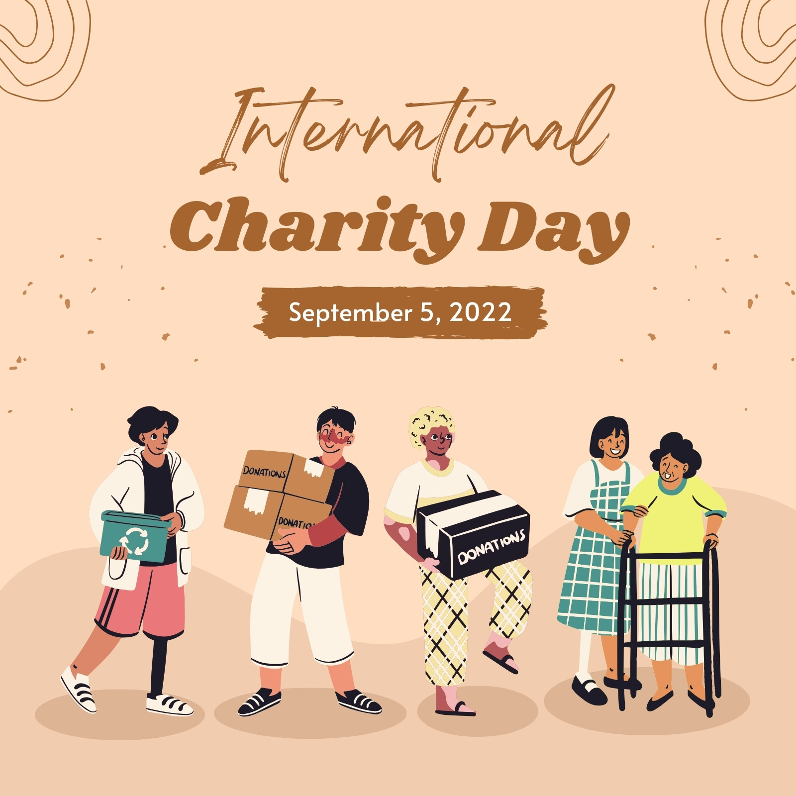 Peach Creative International Charity Day Instagram Post