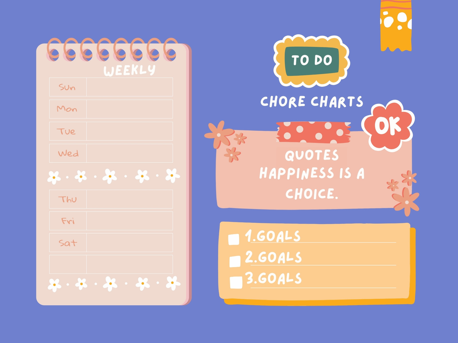 Pastel Colorful To Do Chore Charts Graph