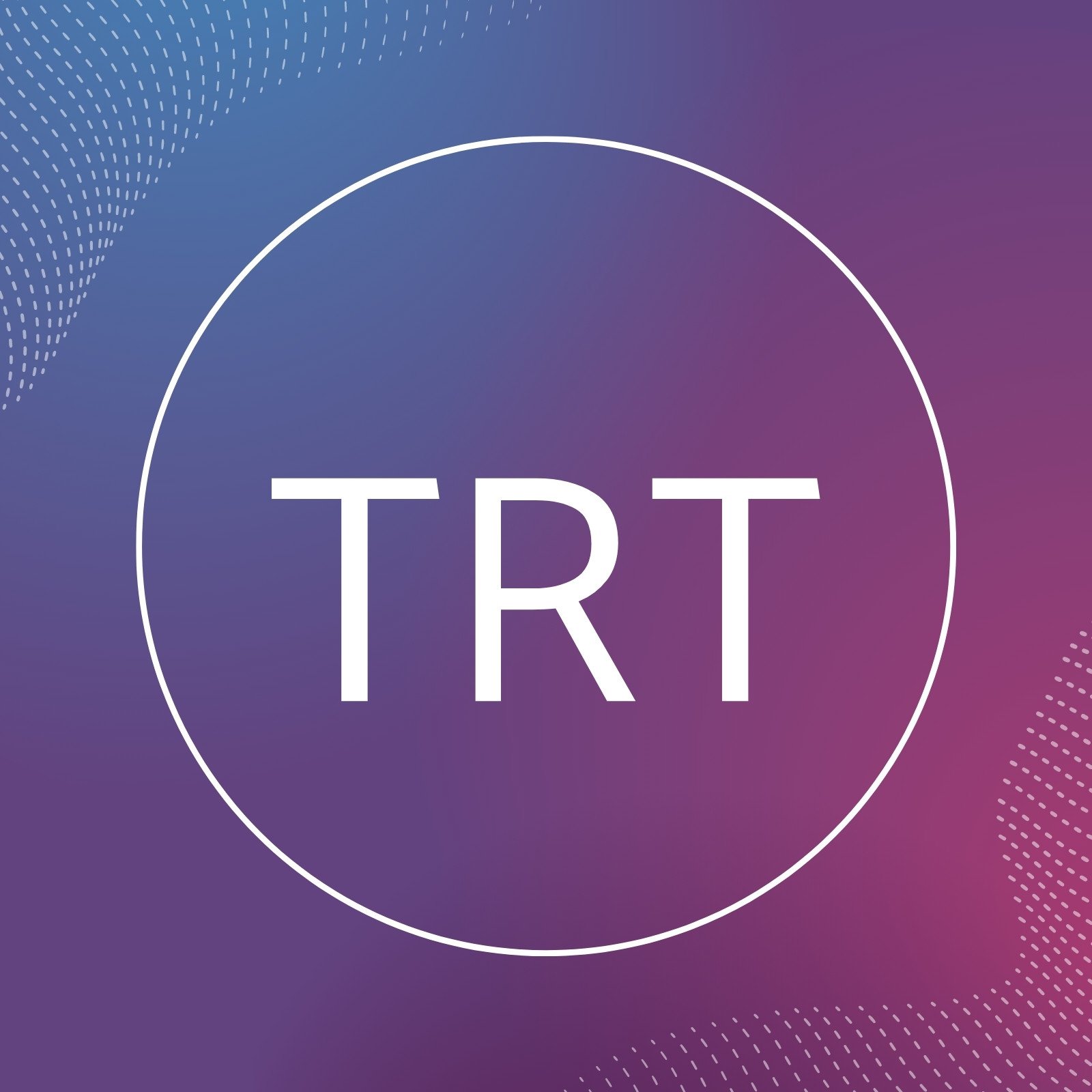 पर्पल और नीला ग्रेडिएंट टेक्नोलॉजी YouTube आइकन