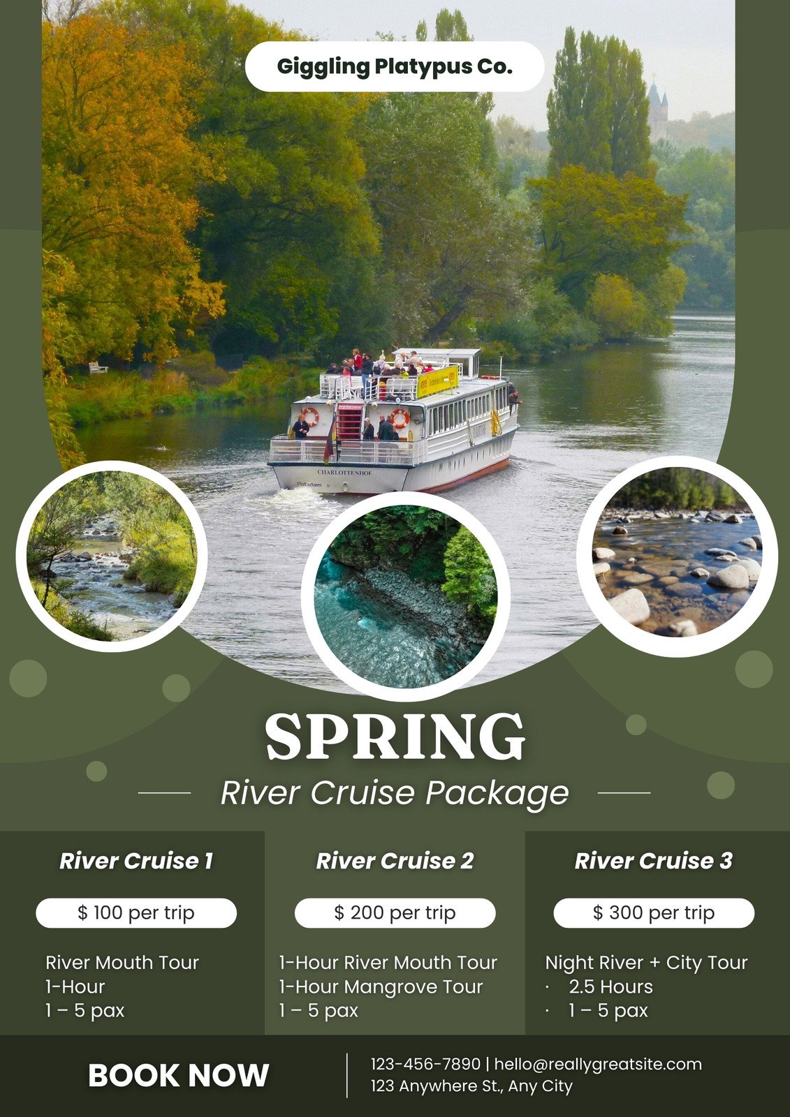 Green Modern Travel Agency Flyer