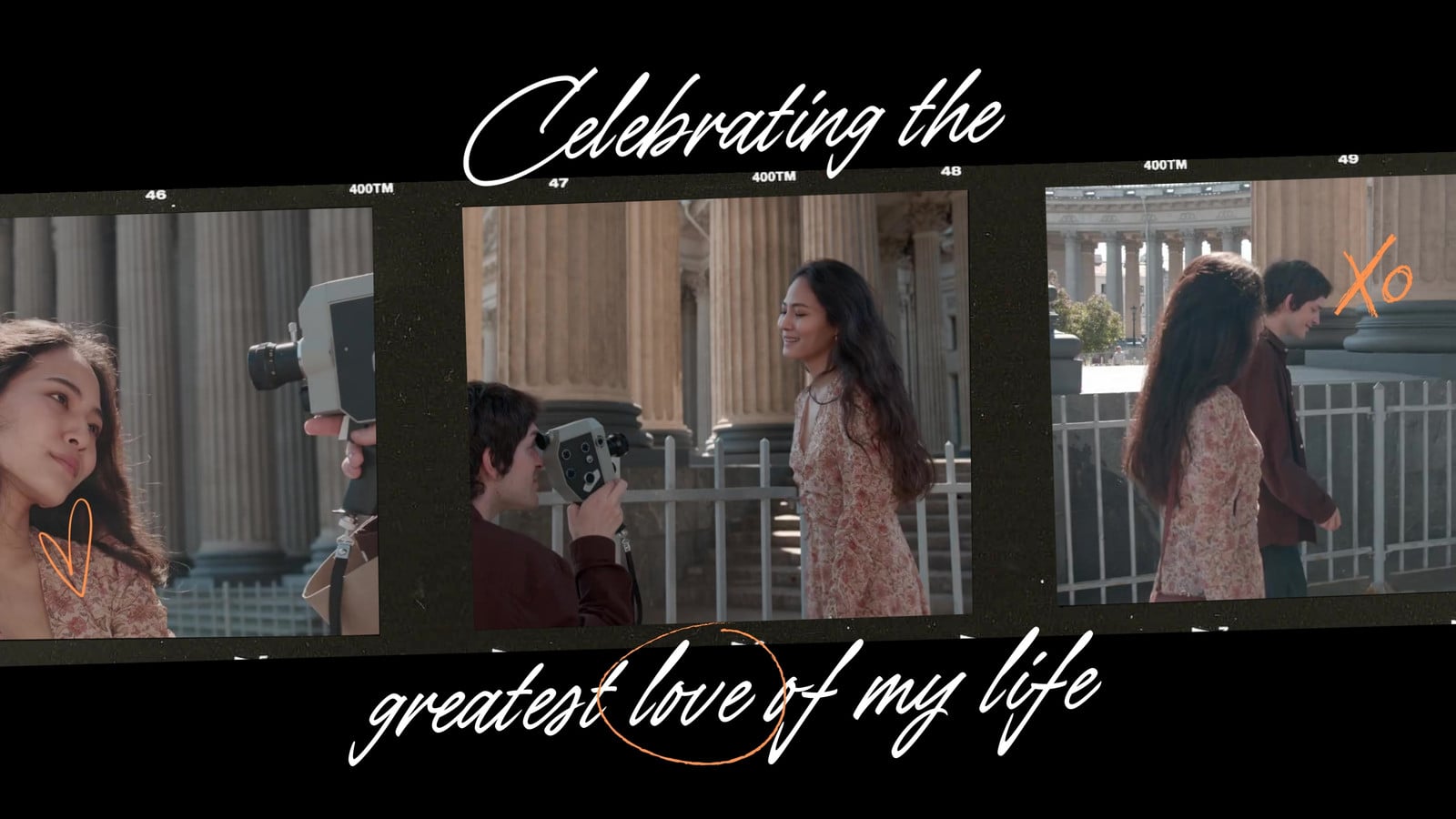 Black White Film Frames Birthday Video Black White Film Frames Birthday Video