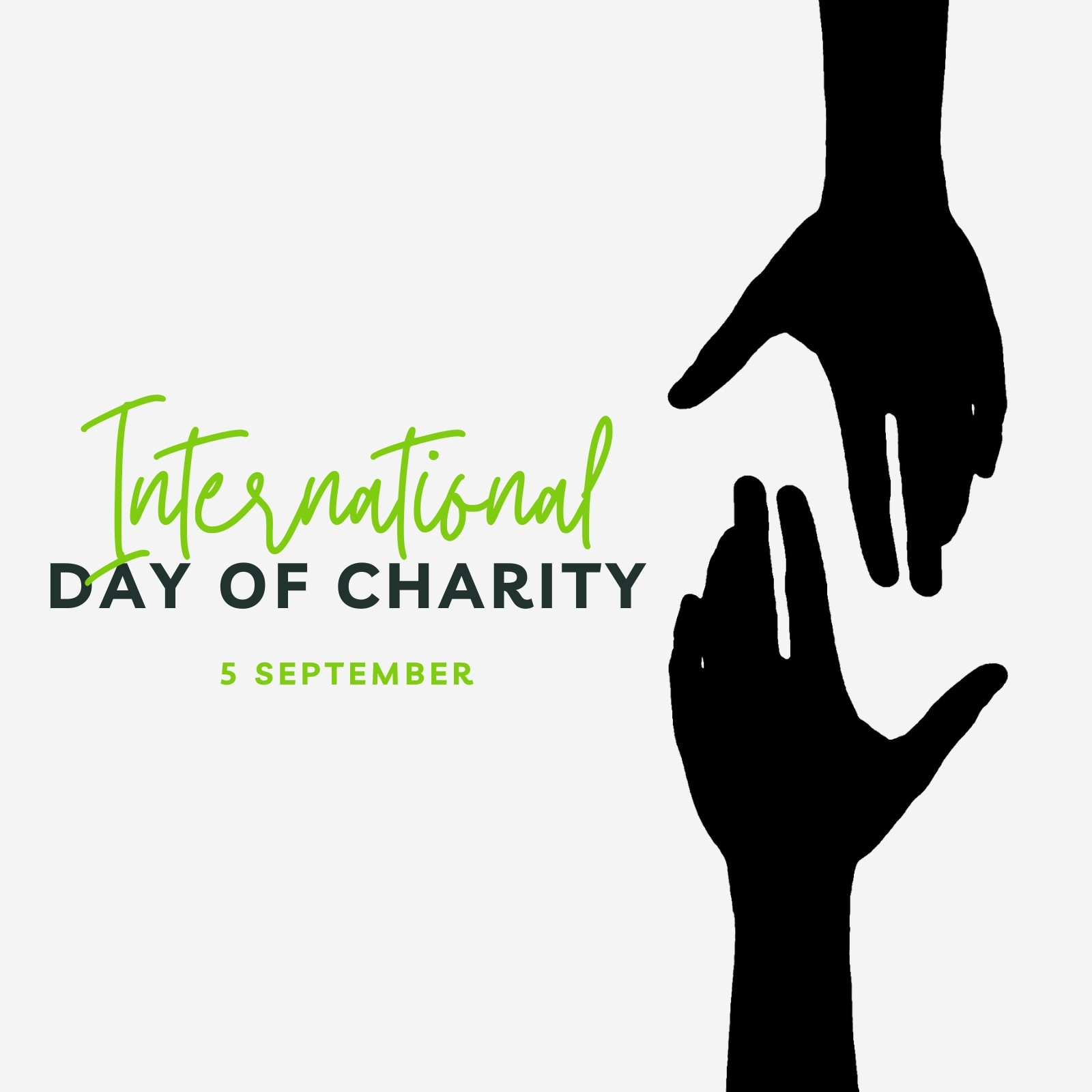 Green Simple International Day of Charity Instagram Post