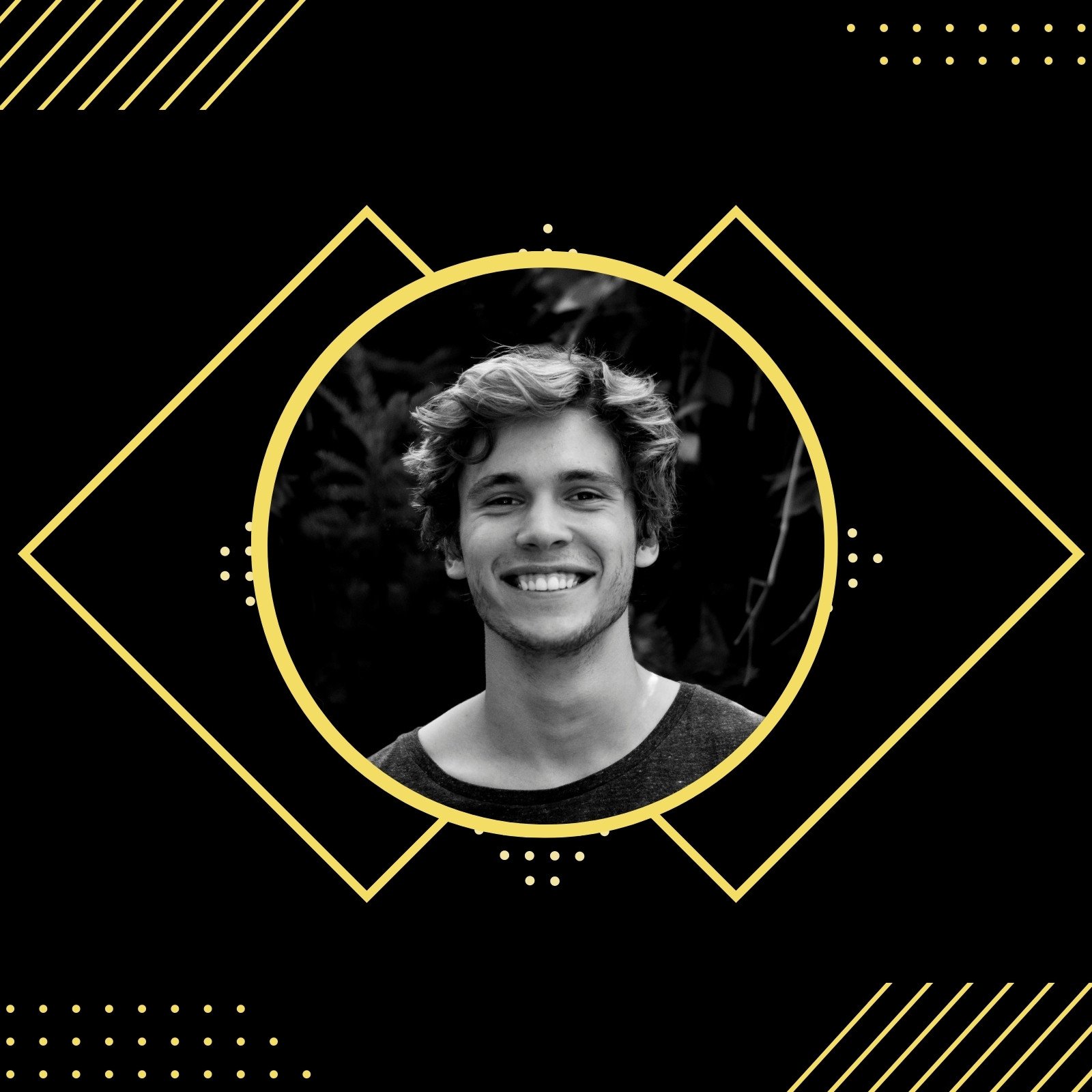 Black Yellow Modern YouTube Profile Picture Black Yellow Modern YouTube Profile Picture