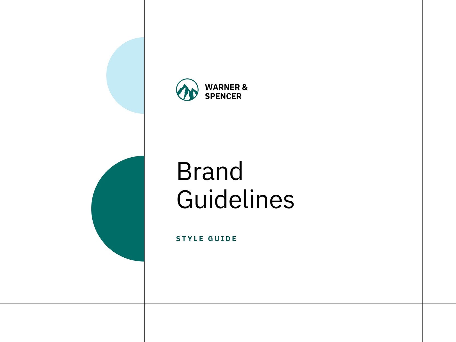 Green and White Geometric Modern Brand Guidelines Presentation