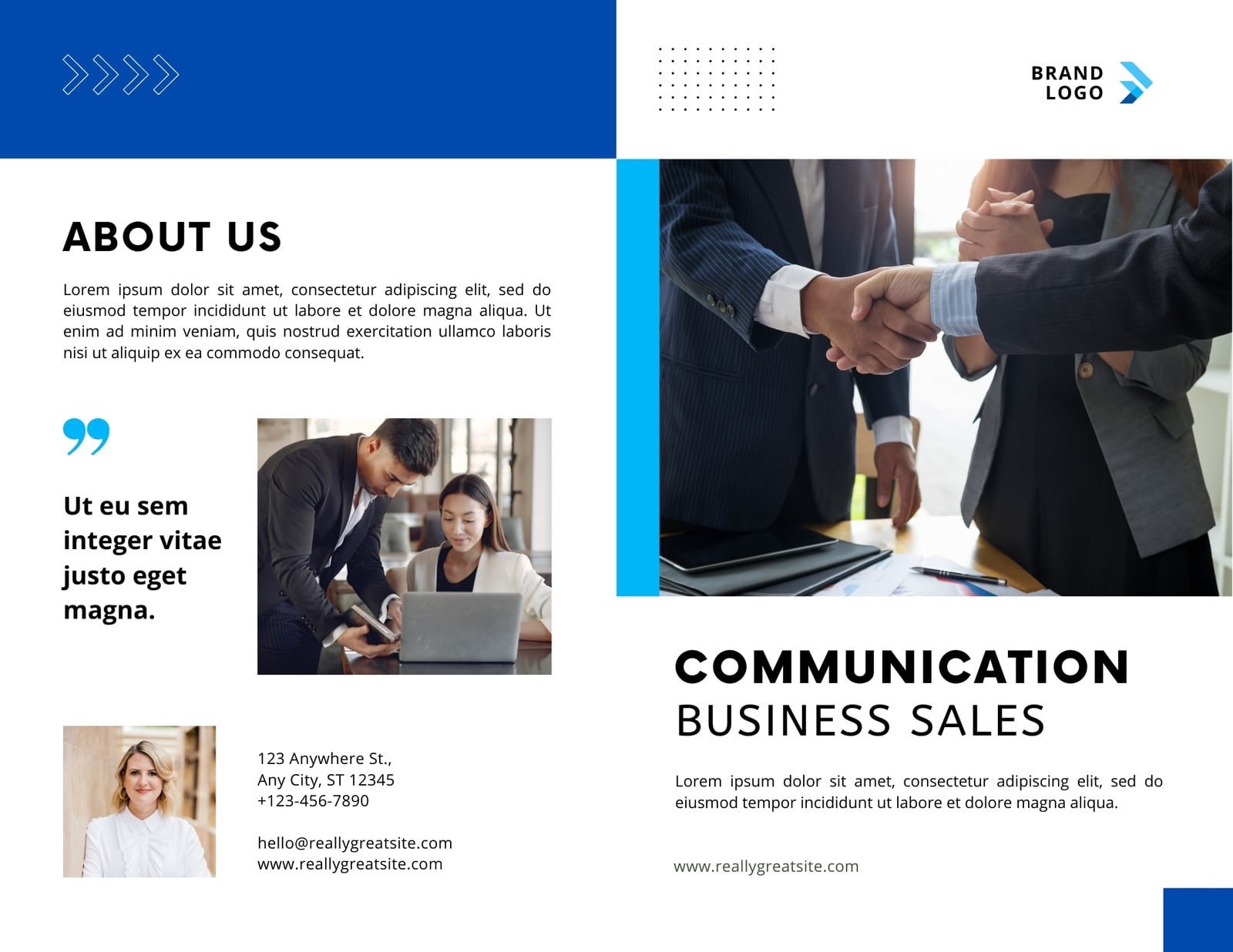 Free, printable, editable bi-fold brochure templates | Canva