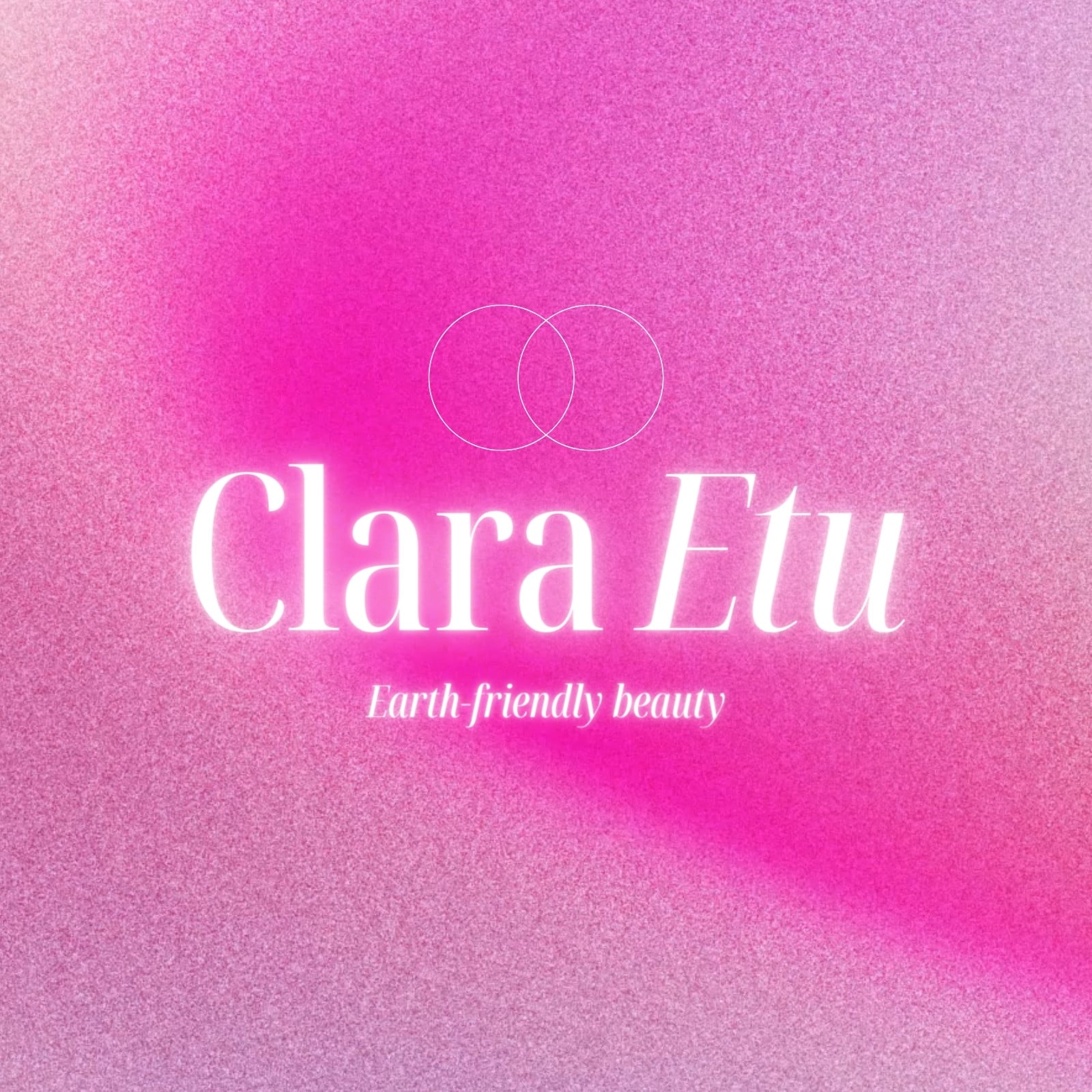 Neon Pink White Dreamy Clean Beauty Brands Sustainable Beauty Logo Neon Pink White Dreamy Clean Beauty Brands Sustainable Beauty Logo