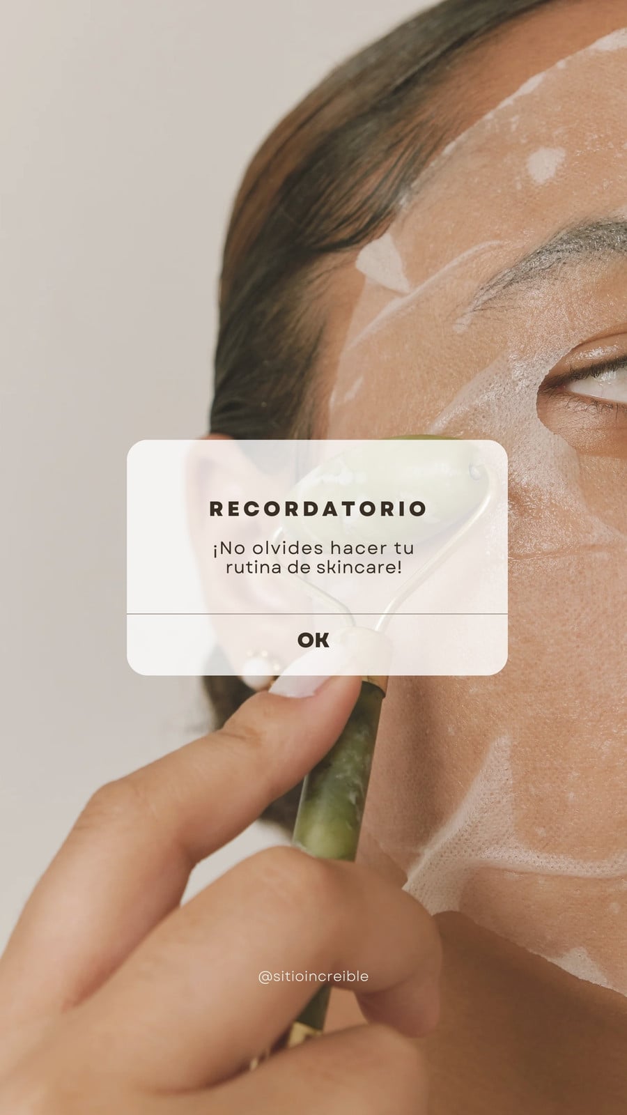 Historia para Instagram Publicidad Estética Minimalista Blanco
