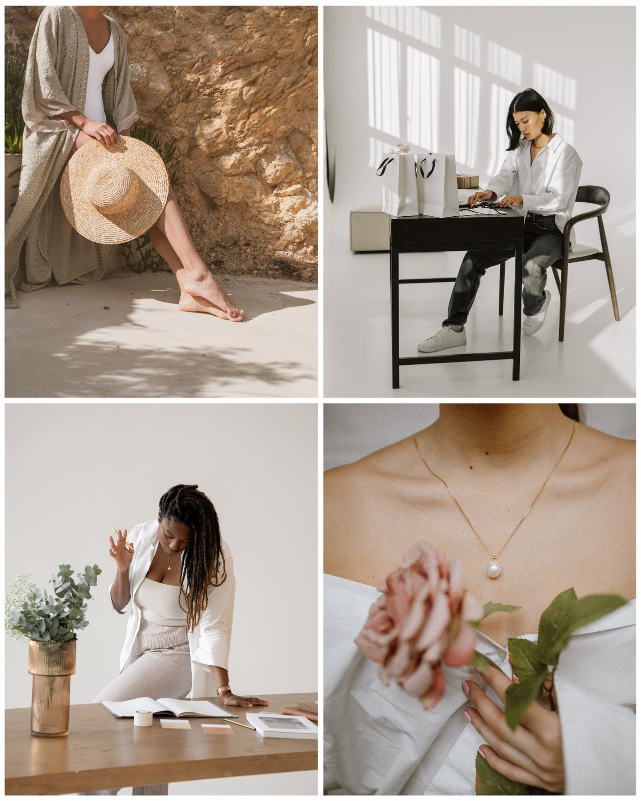 Neutral Aesthetic Instagram Portrait Post