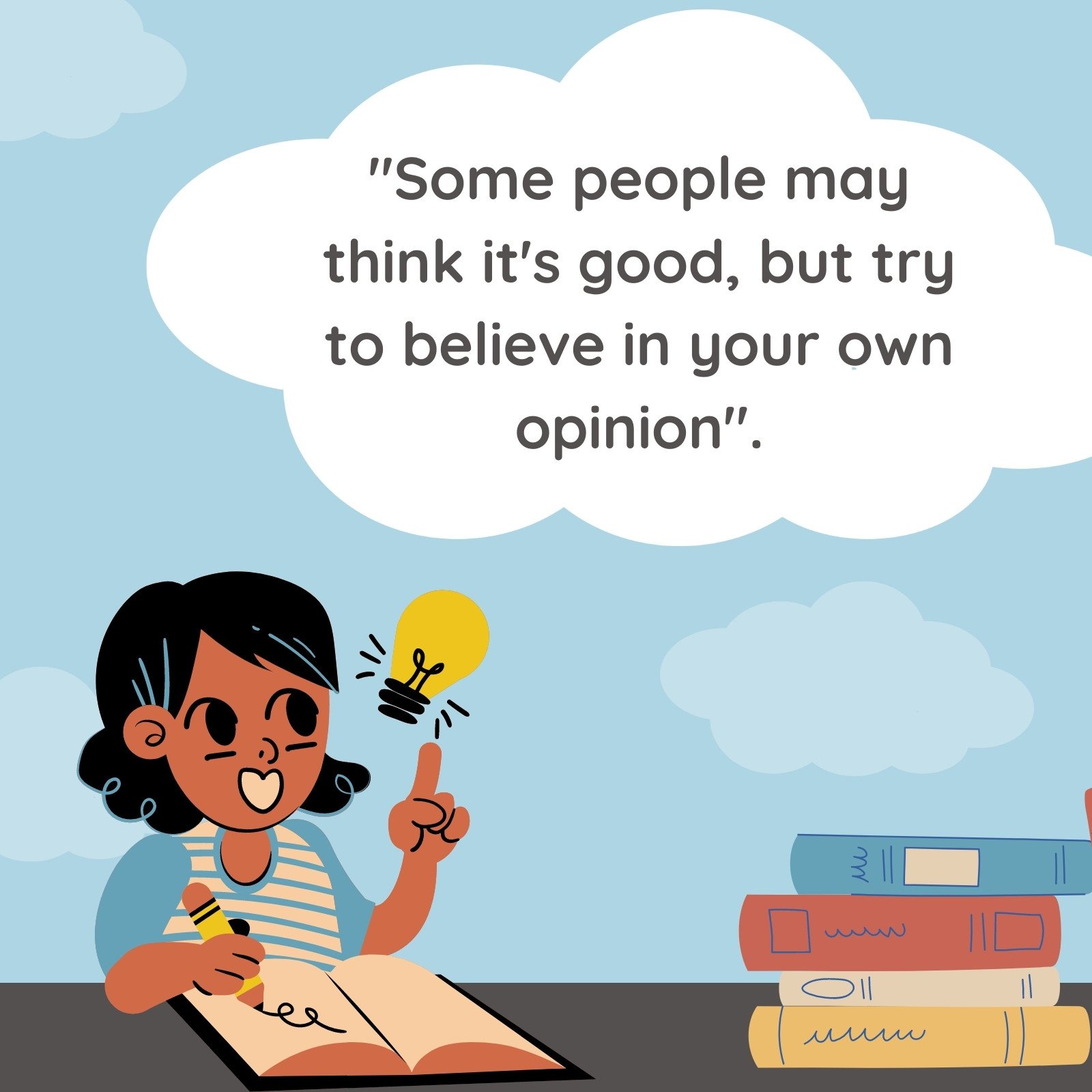 Colorful Payful Motivational Quotes Social Graphic