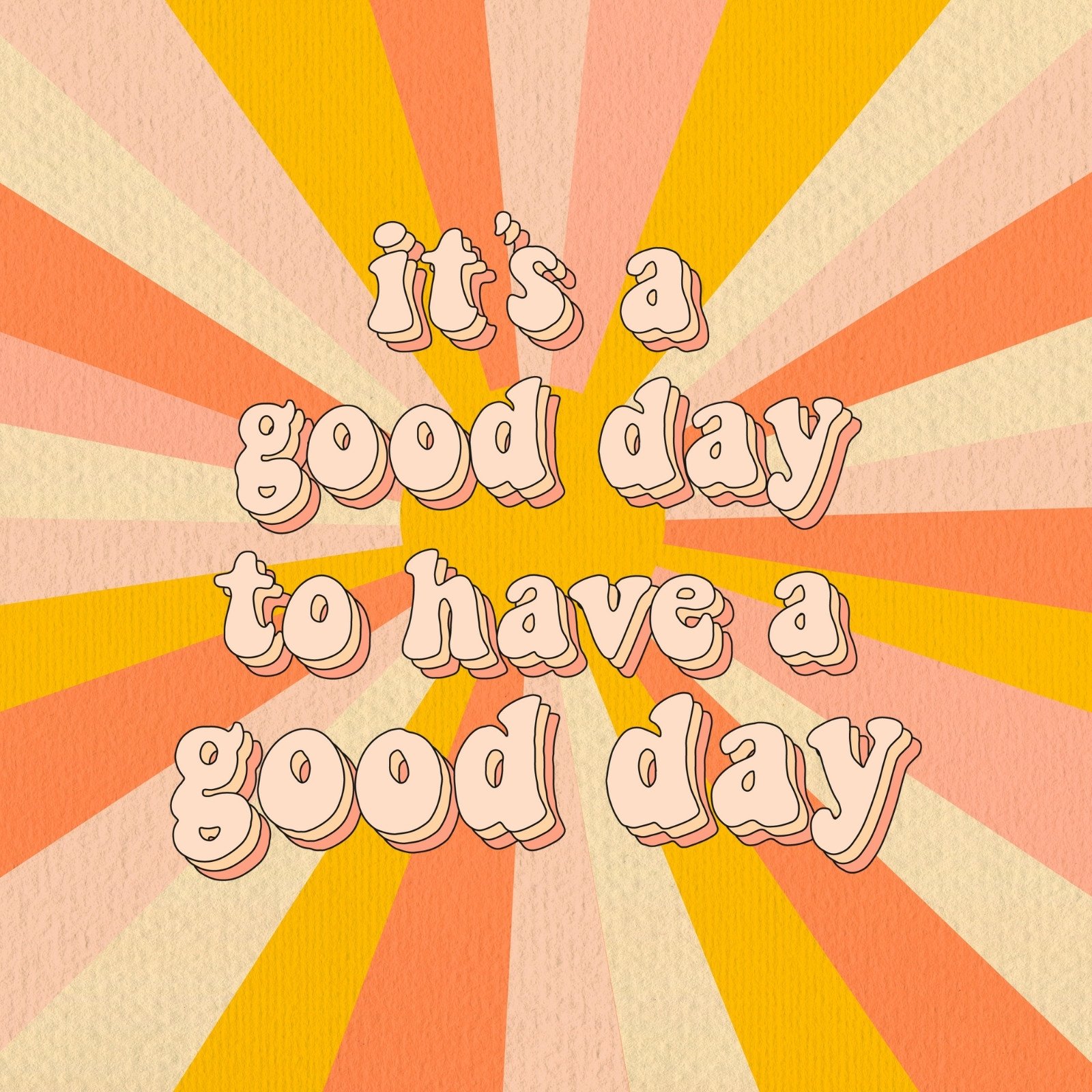 Cream Orange Retro Motivational Quotes Social Graphic