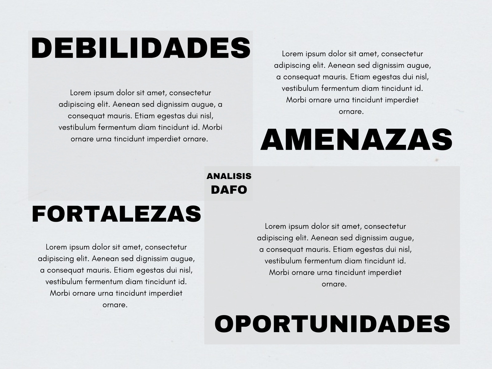 Grafico analisis dafo minimalista gris