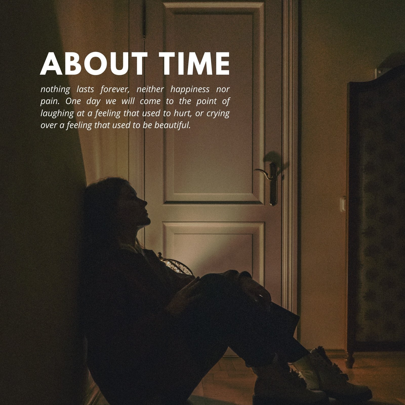 About Time Motivation Quote Social Graphic