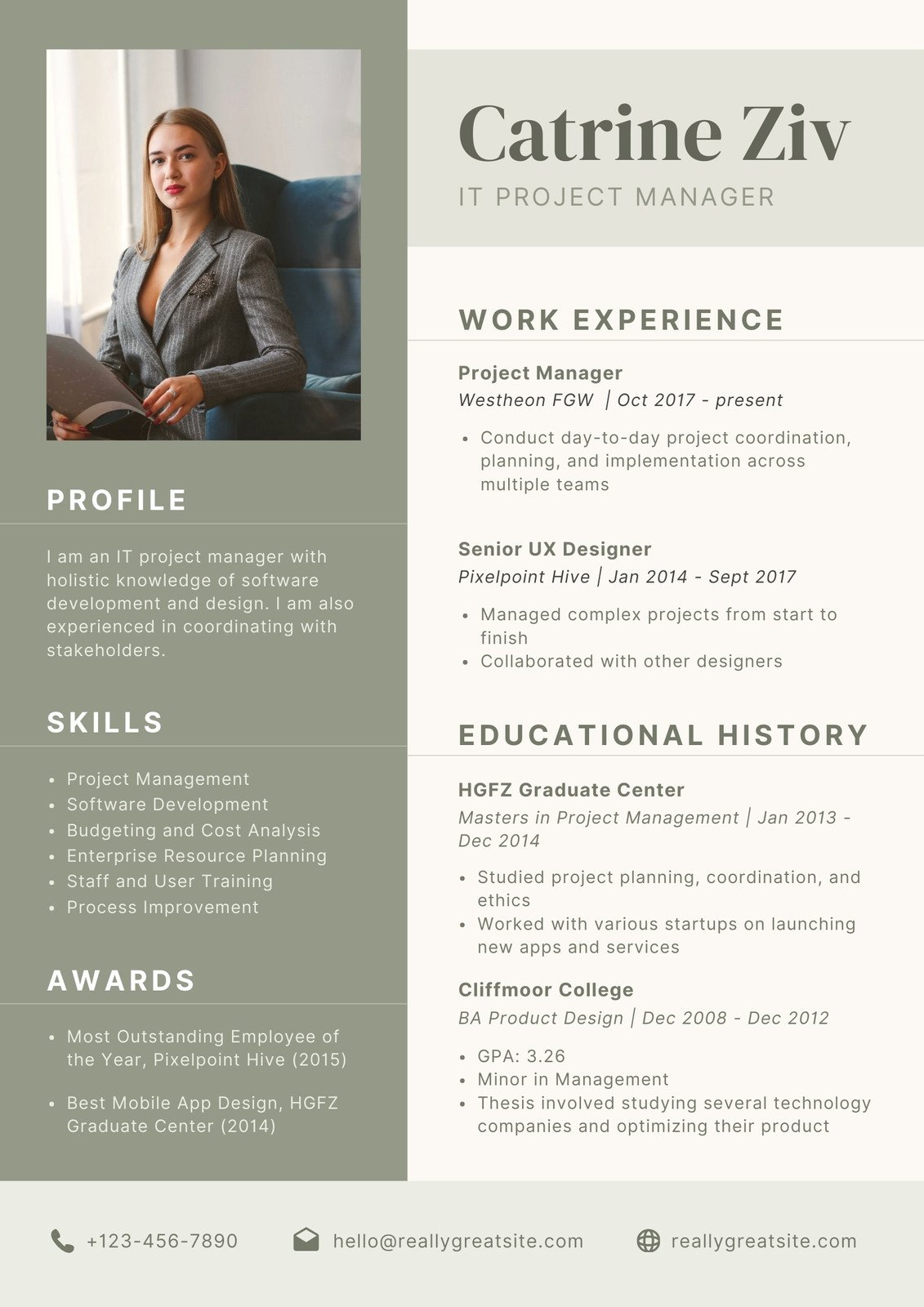 IT Manager CV Resume
