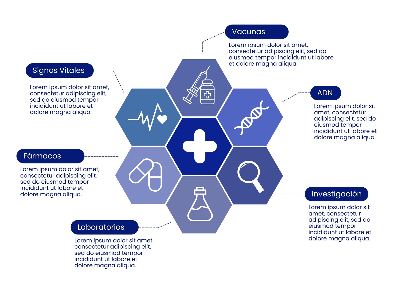 Grafica infografia salud medicina coorporativo azul