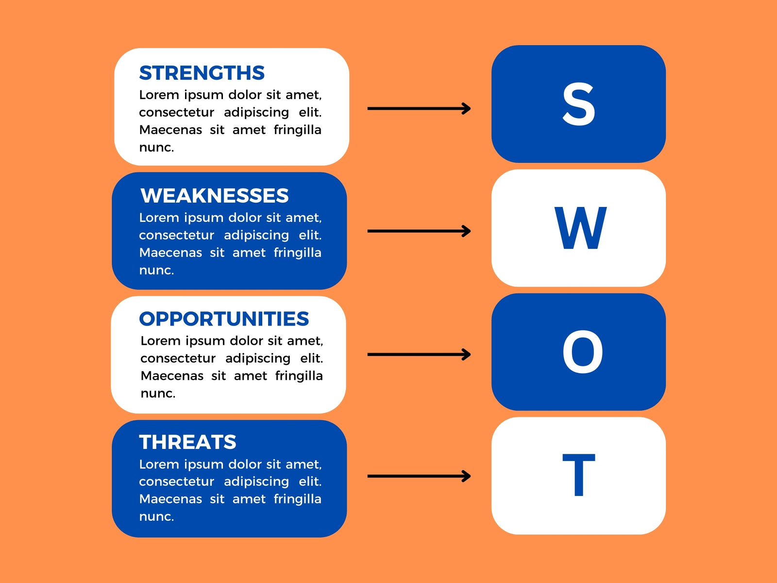 Colourfull Simple Inphographic Analysis SWOT