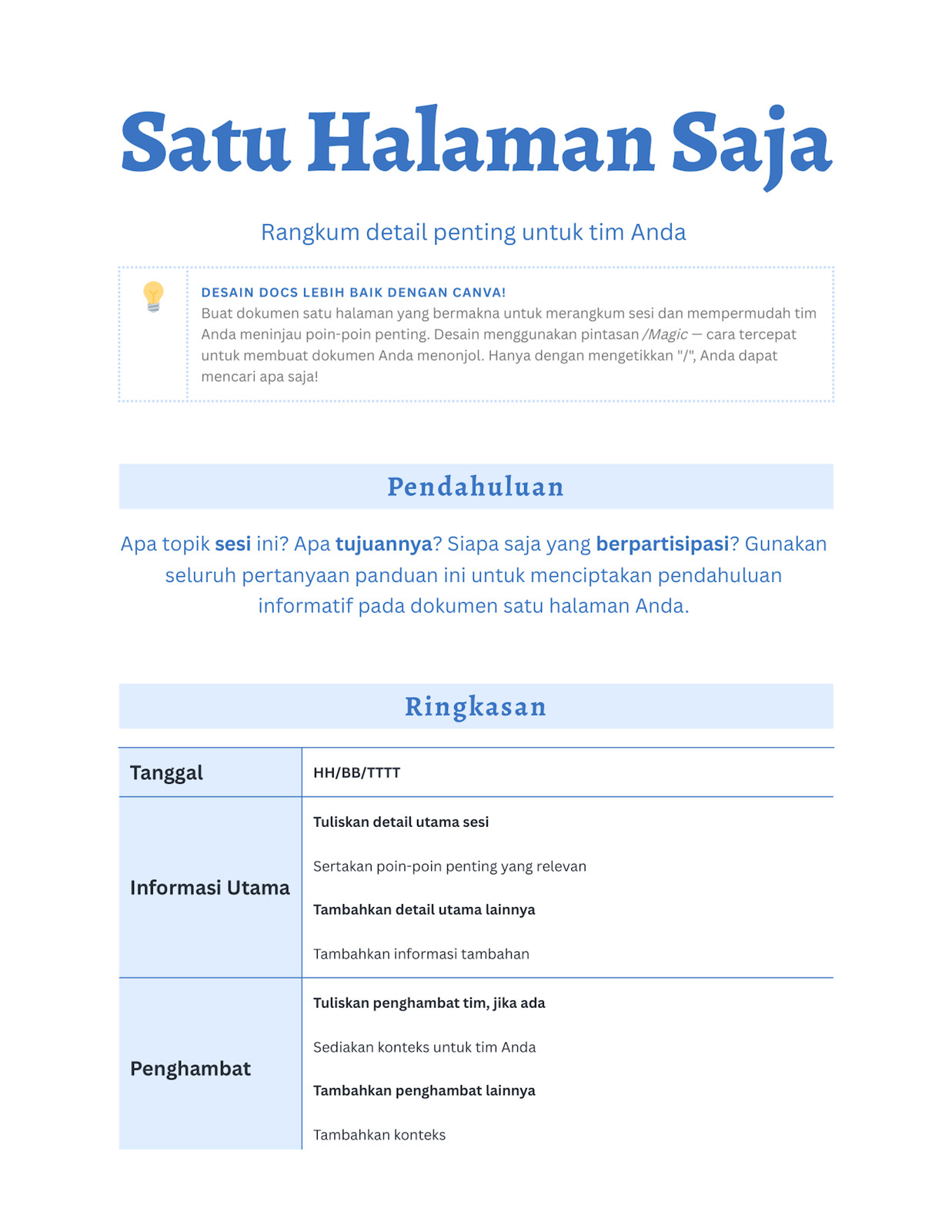 Doc Satu Halaman dalam Hitam dan Putih Biru Biru Muda Gaya Profesional Klasik
