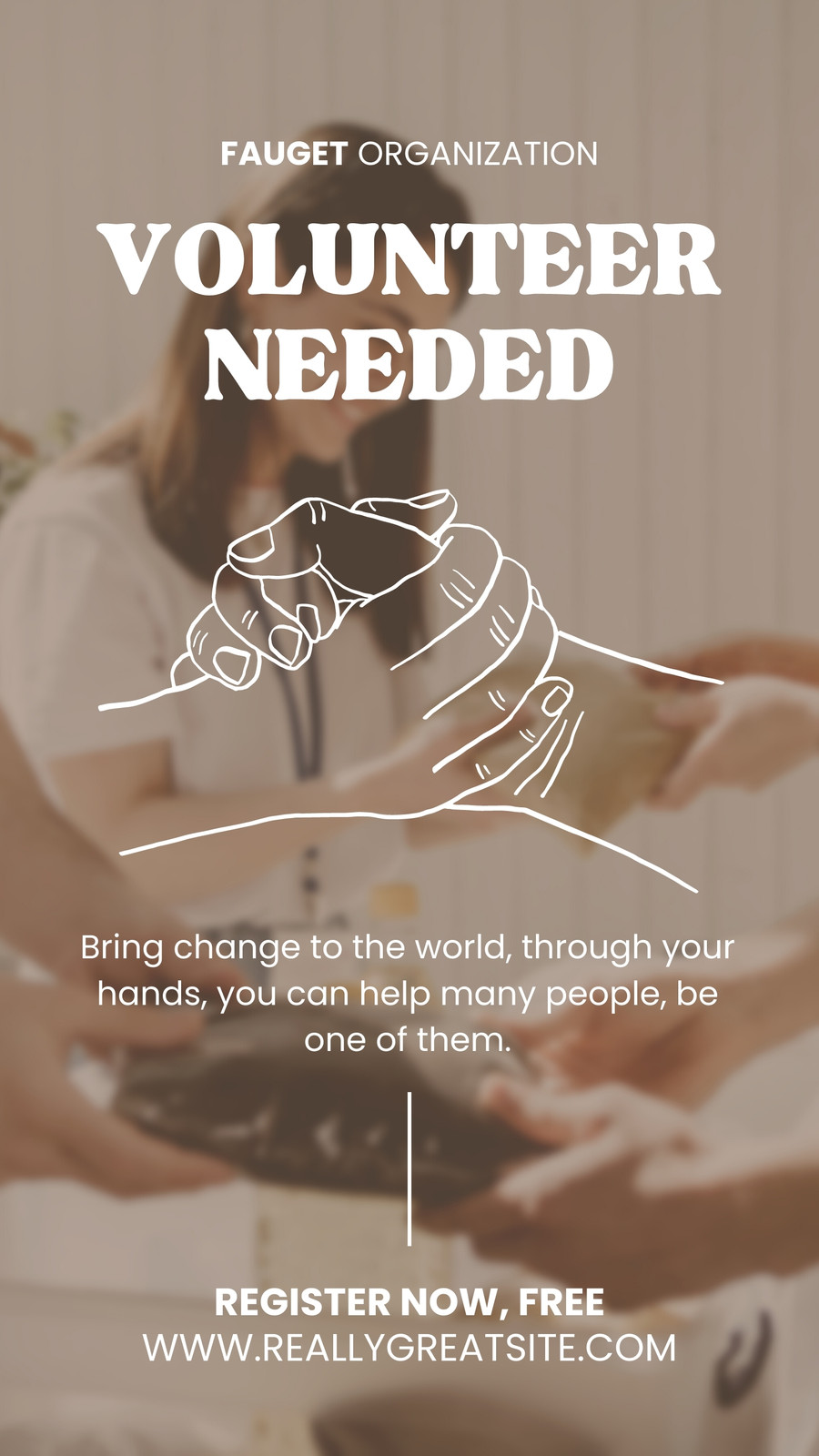 Brown Photocentric Volunteer Needed Instagram Story