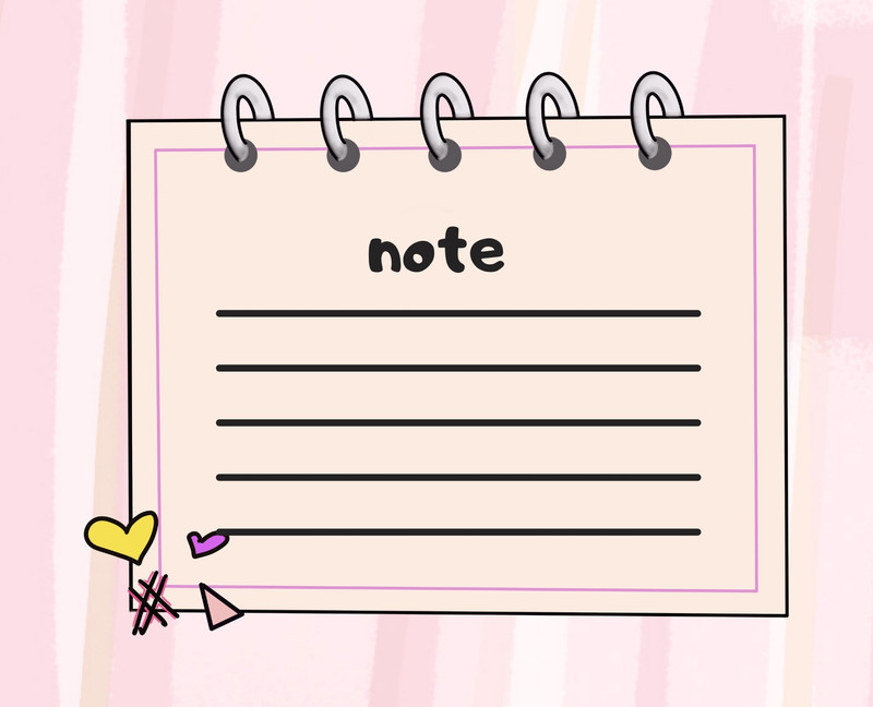 Frame Catatan Gratis Template Notes Aesthetic Keren - Canva