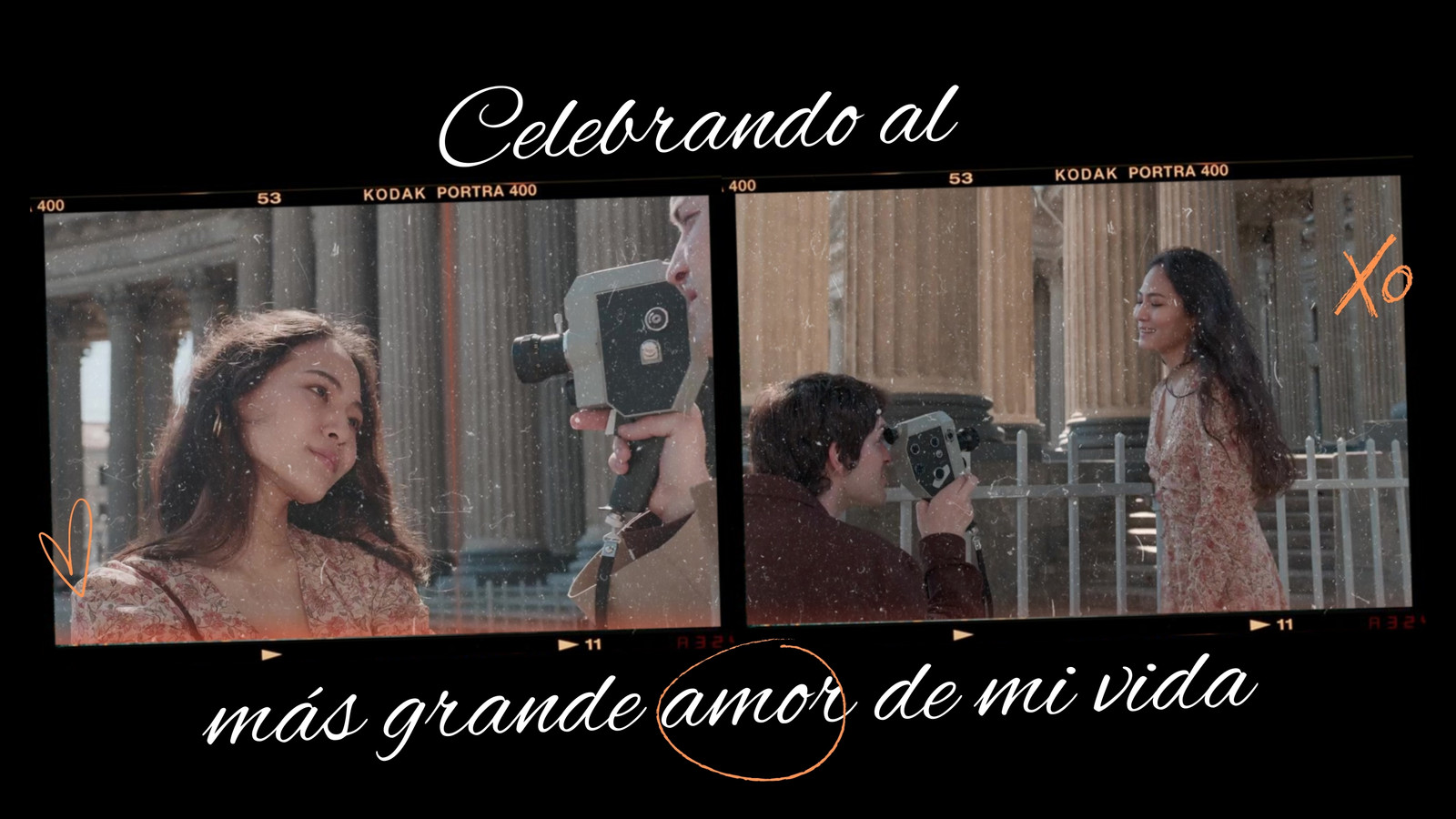 Negro Blanco Marcos de Película Video de Cumpleaños Negro Blanco Marcos de Película Video de Cumpleaños