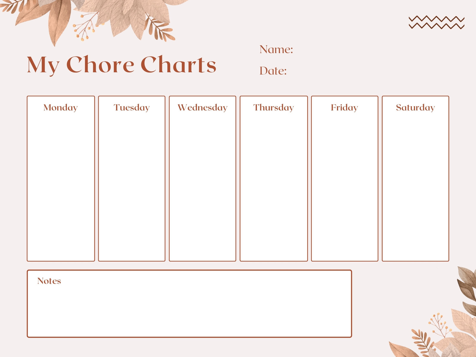 Chore Charts Graph