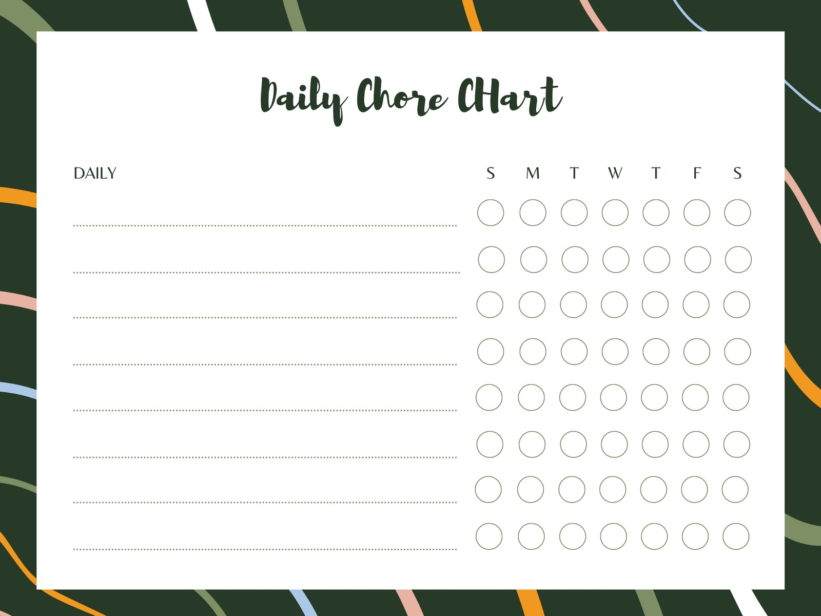 Chore Charts Graph