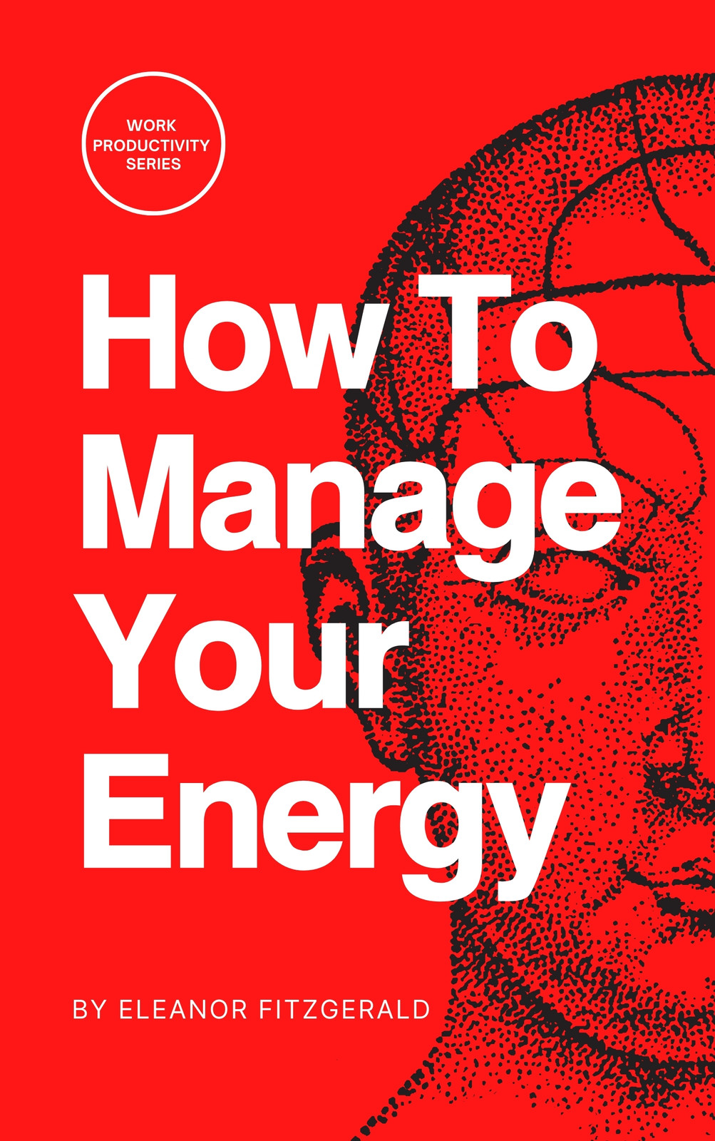Red White Minimalist Self-Help Book Cover