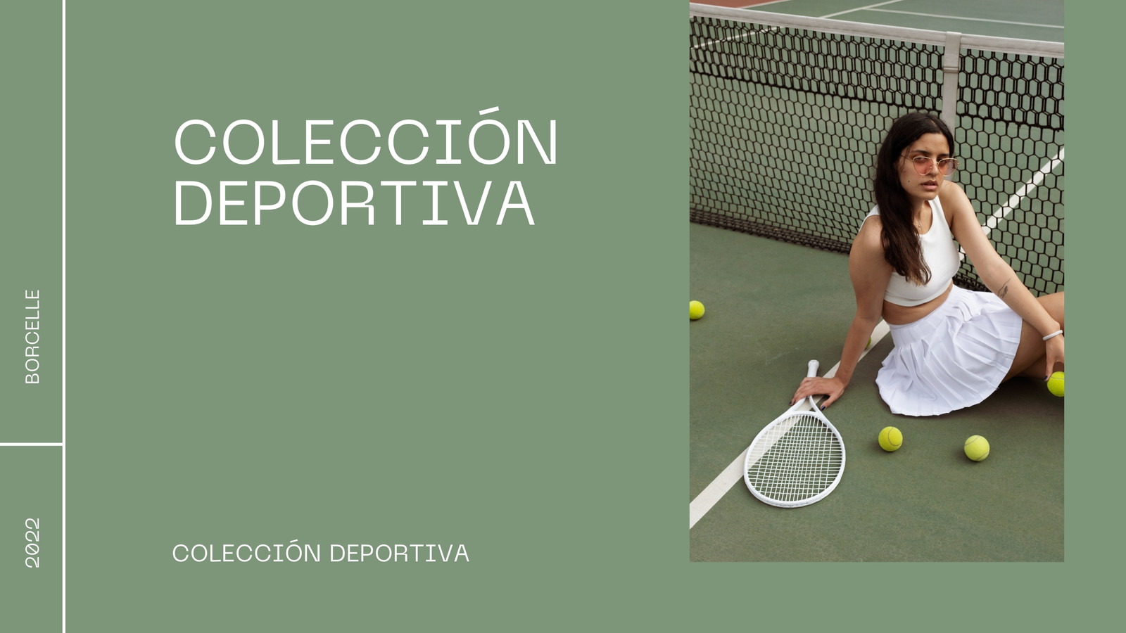 Presentación Corporativa de Marca de ropa Colección deportiva Minimalista Moderna Profesional Elegante Verde Pastel