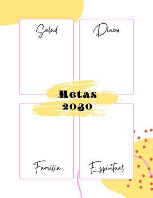 Plantillas de metas personales | Canva
