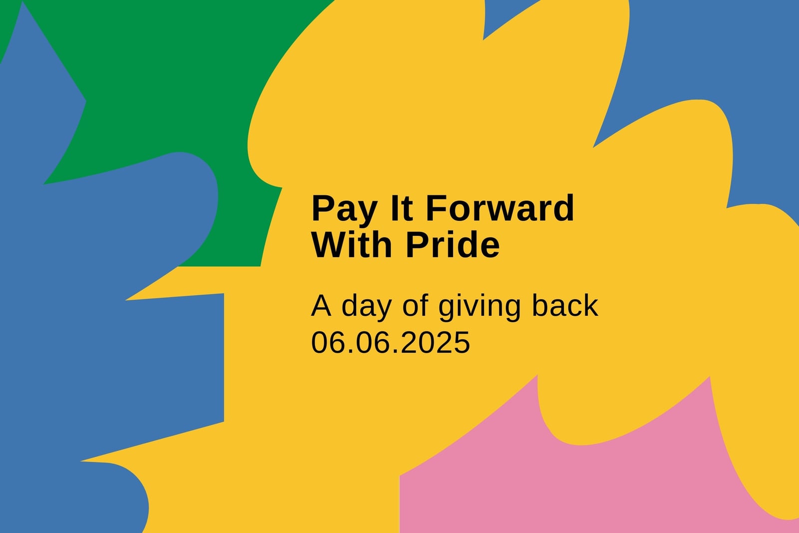 Pride (Event) Pride Flag in Bright Blue Bright Yellow Bright Green Minimal Modular Bright Style