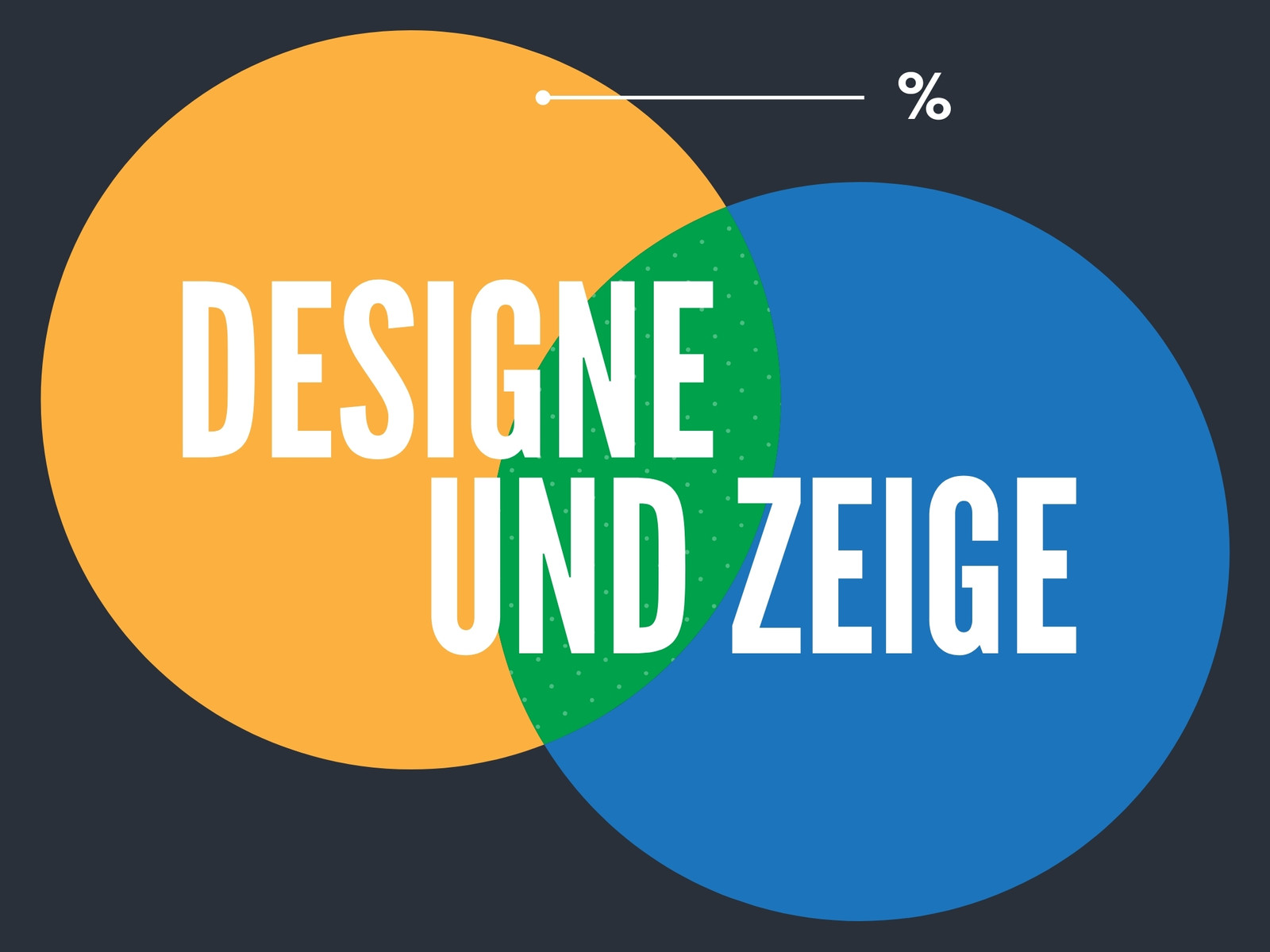 WS Blau und Rot Modern 2-Kreis-Venn-Diagramm