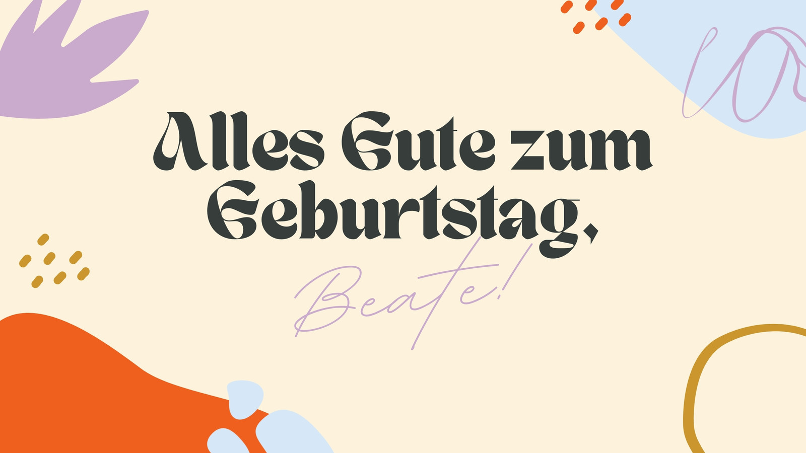 Teammitglied Geburtstag Start-up Video in Cremeorange Pastellblau Unternehmen Hipper Stil Teammitglied Geburtstag Start-up Video in Cremeorange Pastellblau Unternehmen Hipper Stil