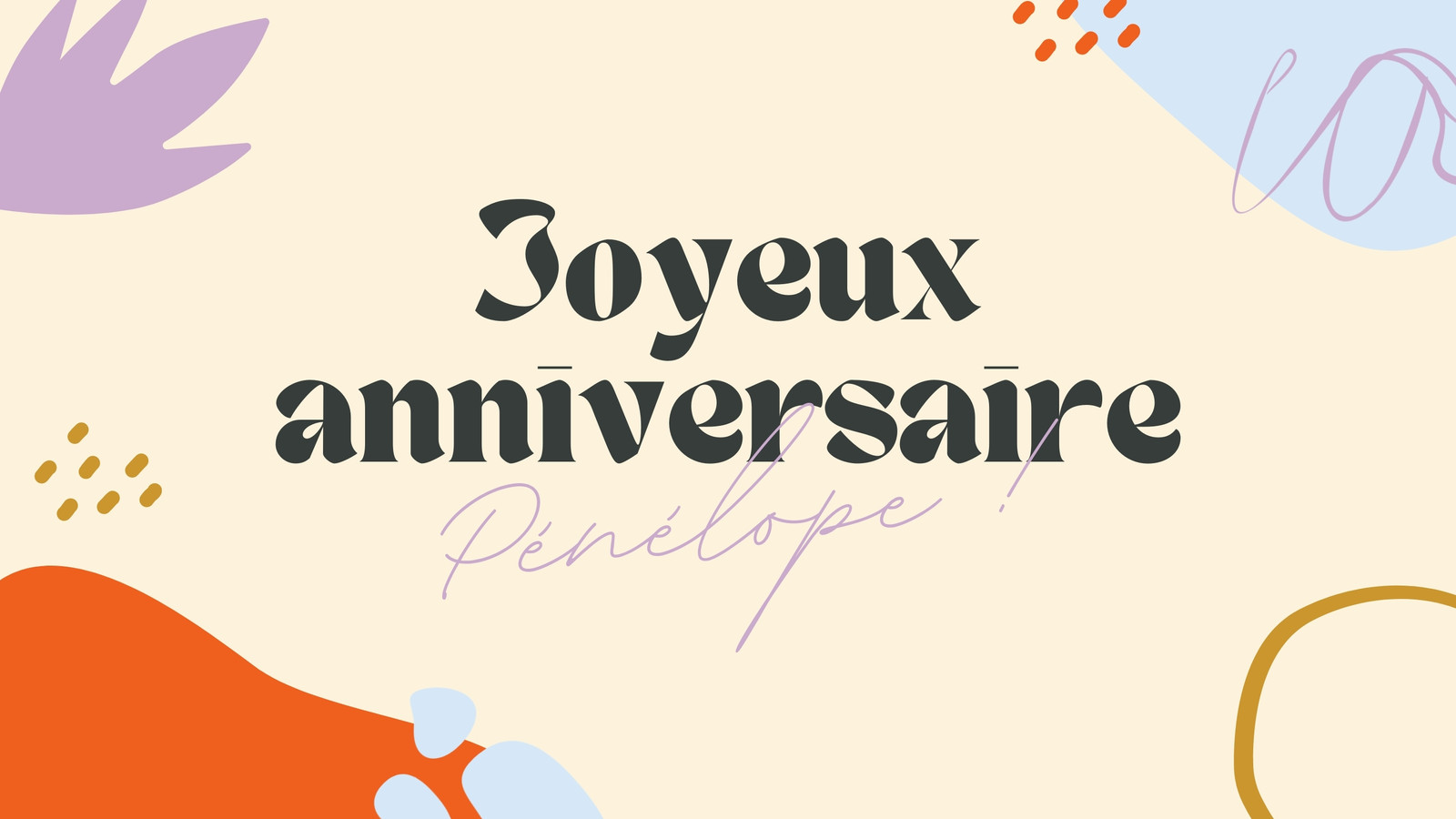 Vidéo d’anniversaire à motifs Vidéo d’anniversaire à motifs
