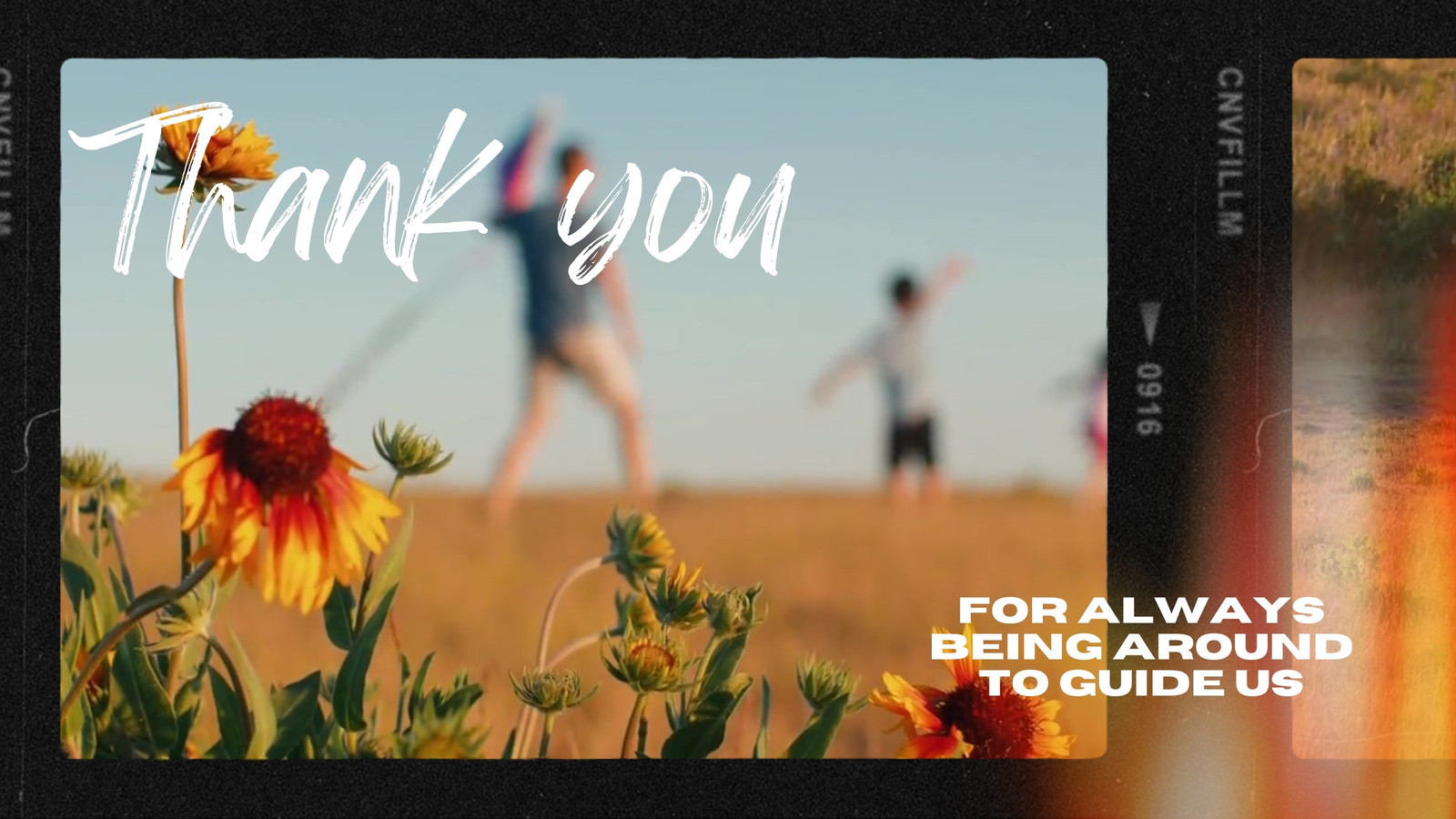 Tribute Video in Black White Film Frames Style