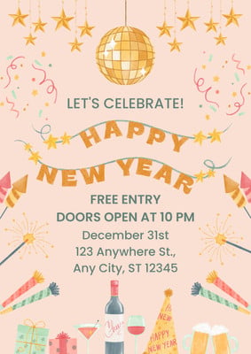 Free and customizable celebration templates