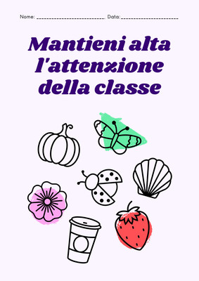 Scheda di esercizi