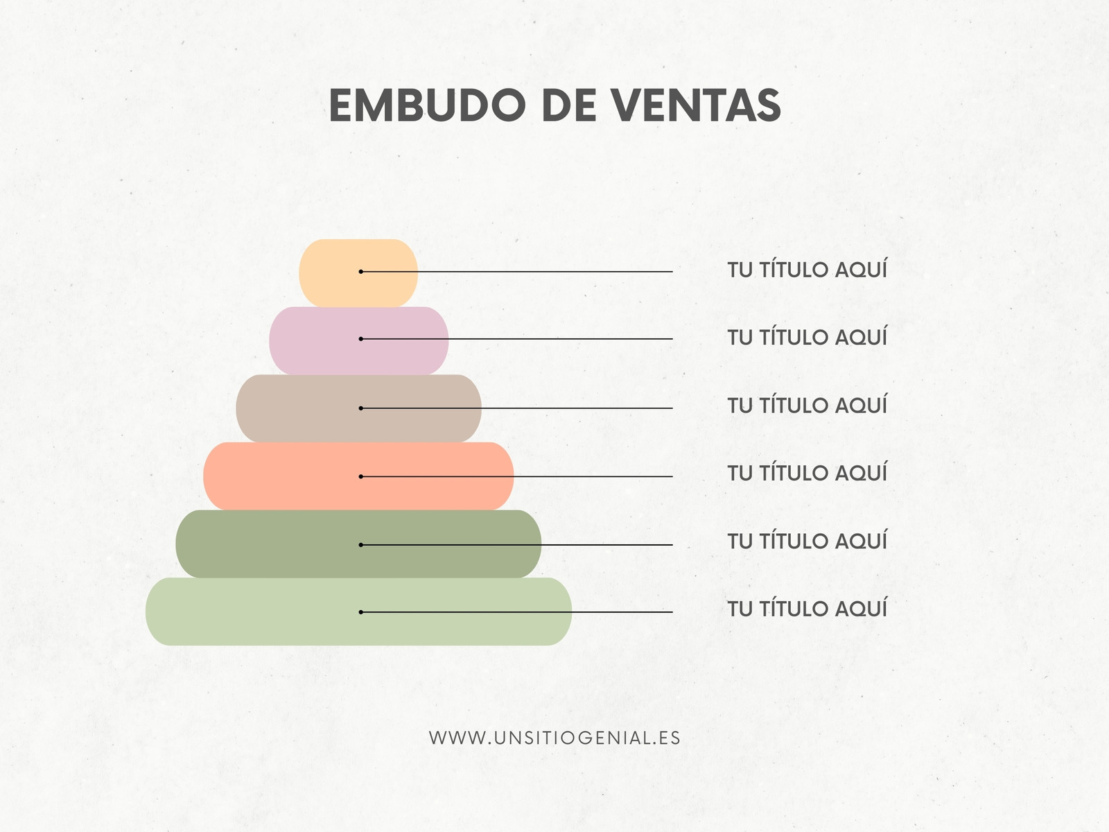 Gráfico Embudo de Ventas Marketing Minimalista Verde