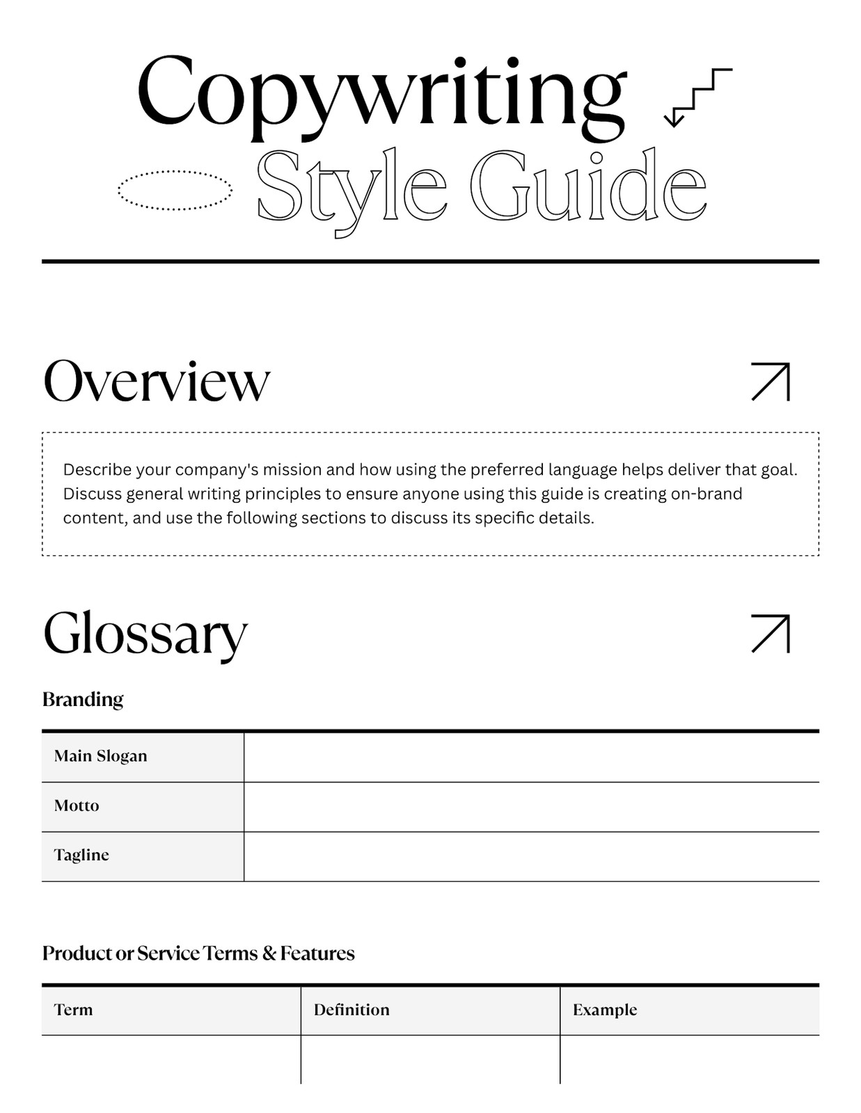 Copywriting Style Guide Professional Doc