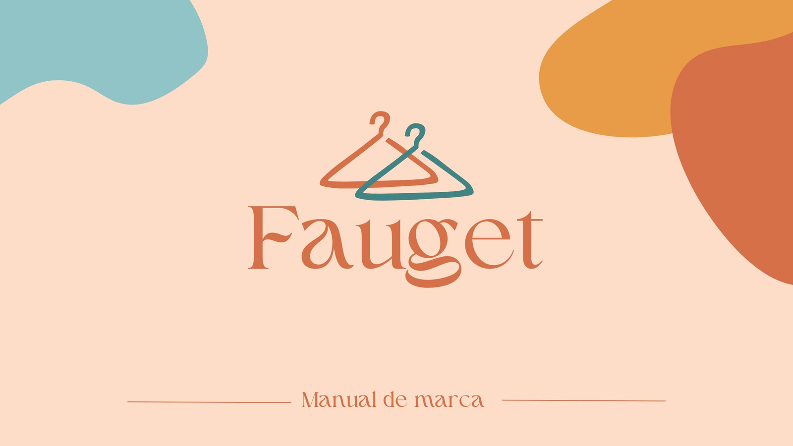 Manual de Marca Tienda de Ropa Minimalista Verde y Naranja