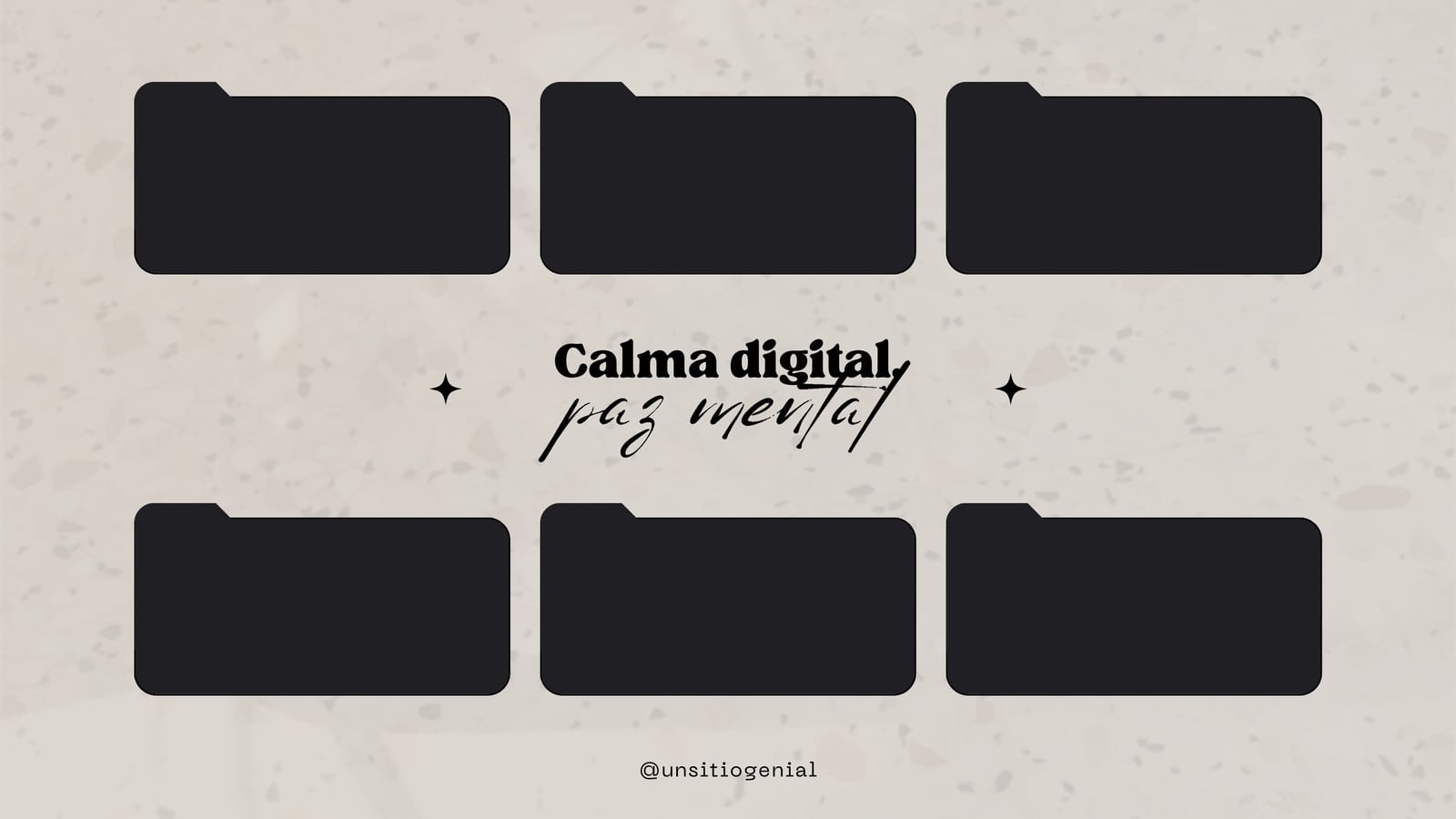Fondo de Pantalla Organizador de Escritorio Minimalista y Estético Beige y Negro