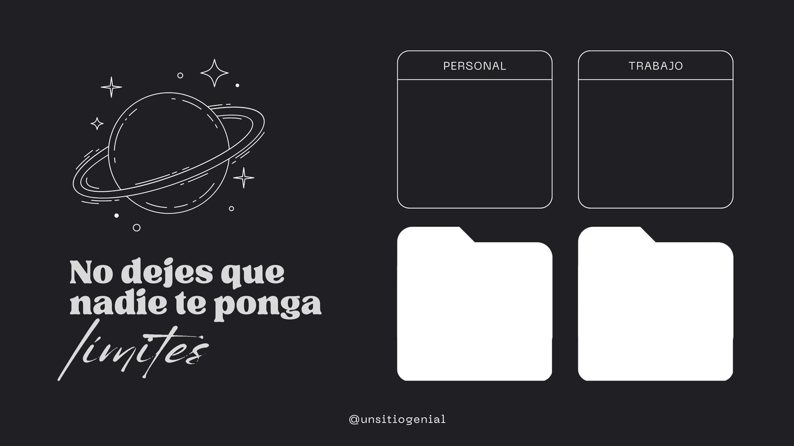 Fondo de Pantalla Organizador de Escritorio Minimalista y Estético Blanco y Negro