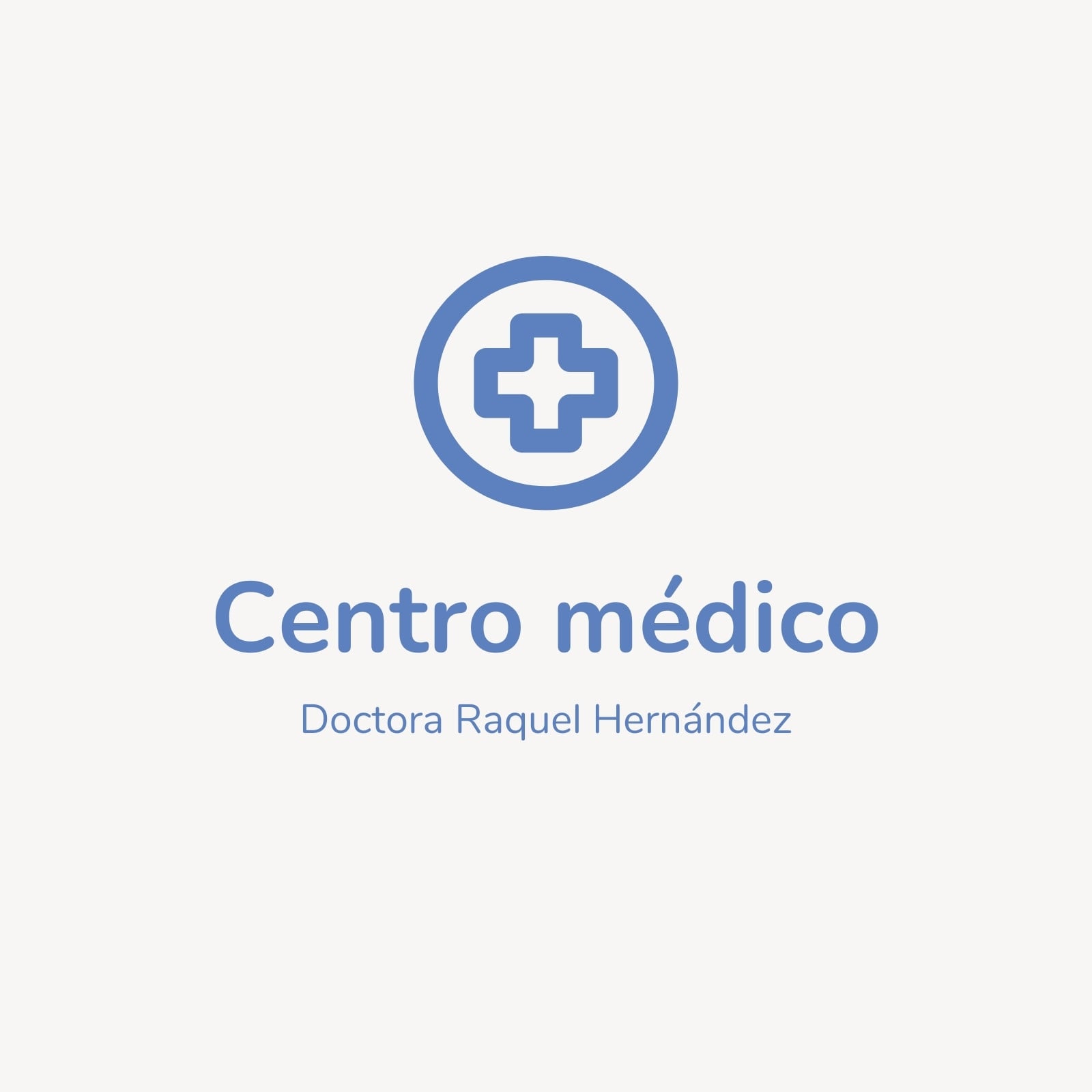 Logotipo Centro Médico Cruz Hospital Doctora Corporativo Azul