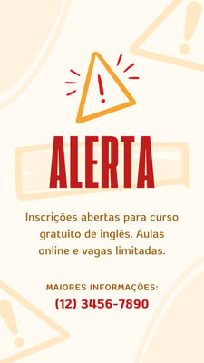 Modelos de Design com o tema Alertas | Canva