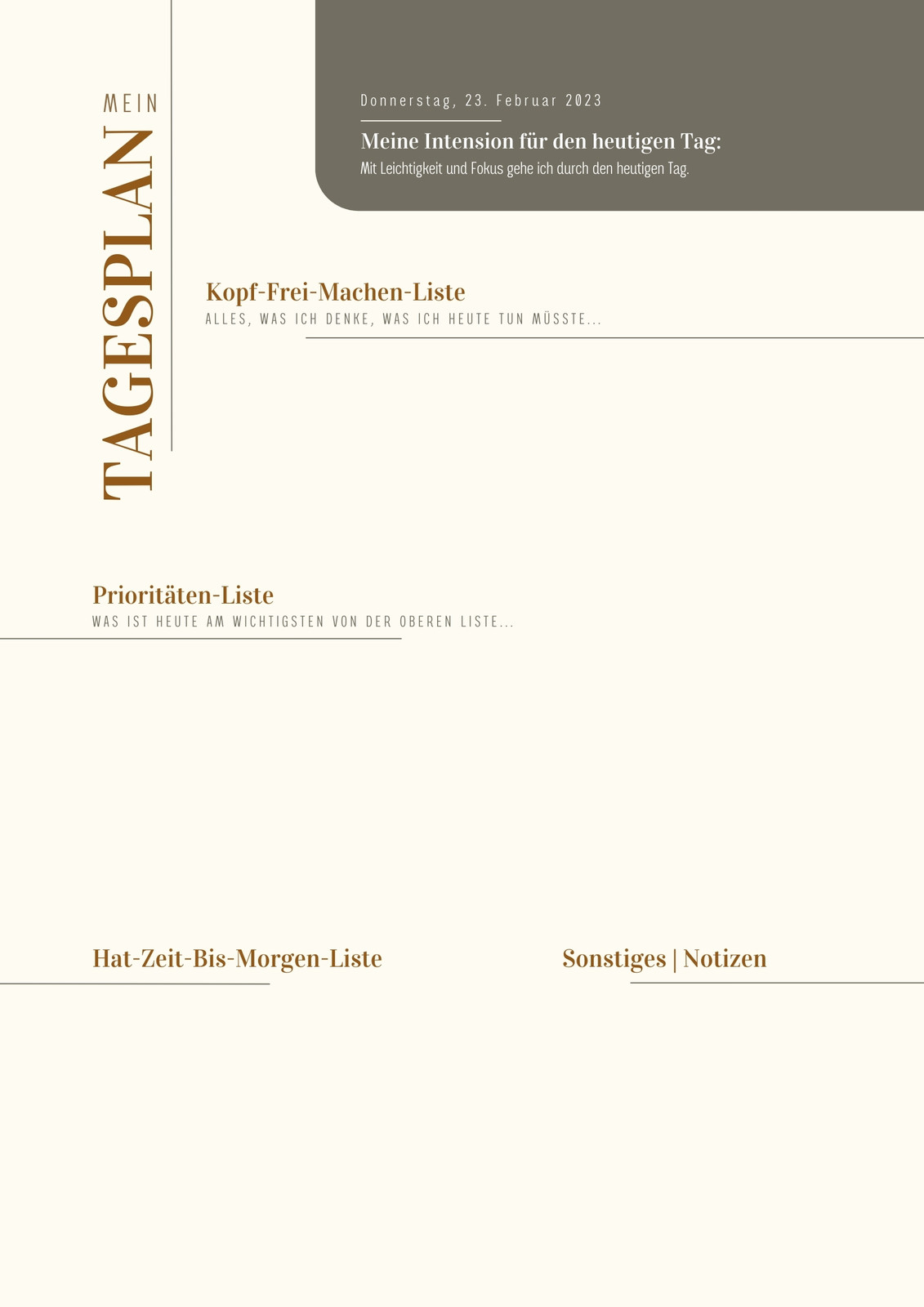 Beige Braun Elegant Aufgeräumt Schlicht Organisation Aufgaben Prioritäten Täglich Planer Beige Braun Elegant Aufgeräumt Schlicht Organisation Aufgaben Prioritäten Täglich Planer