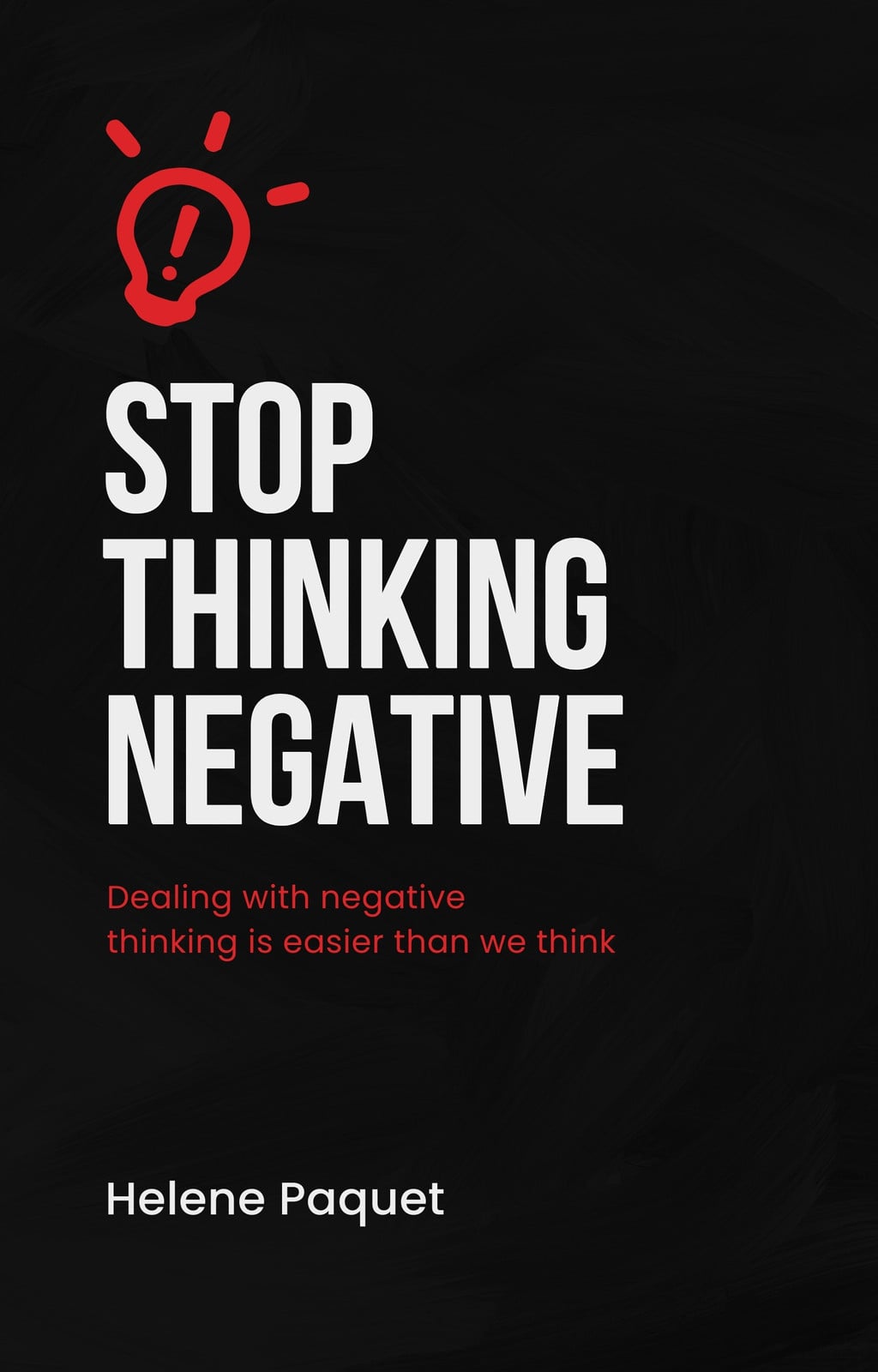 Black Textured Self-Help Ebook Cover